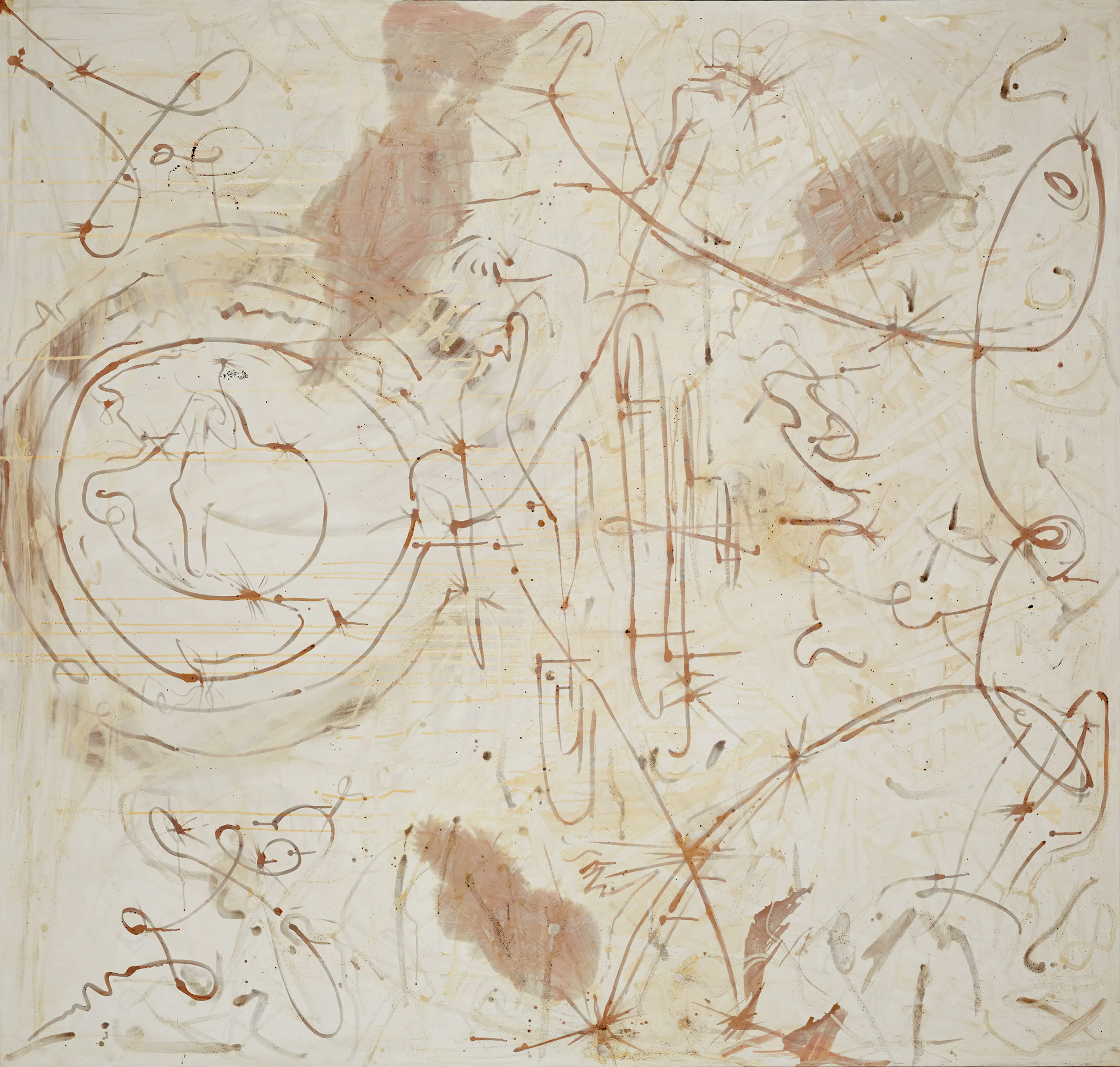 SIGMAR POLKE  Untitled, 1990, Silver nitrate, silver sulphate, silver bromide, dammar varnish on linen
