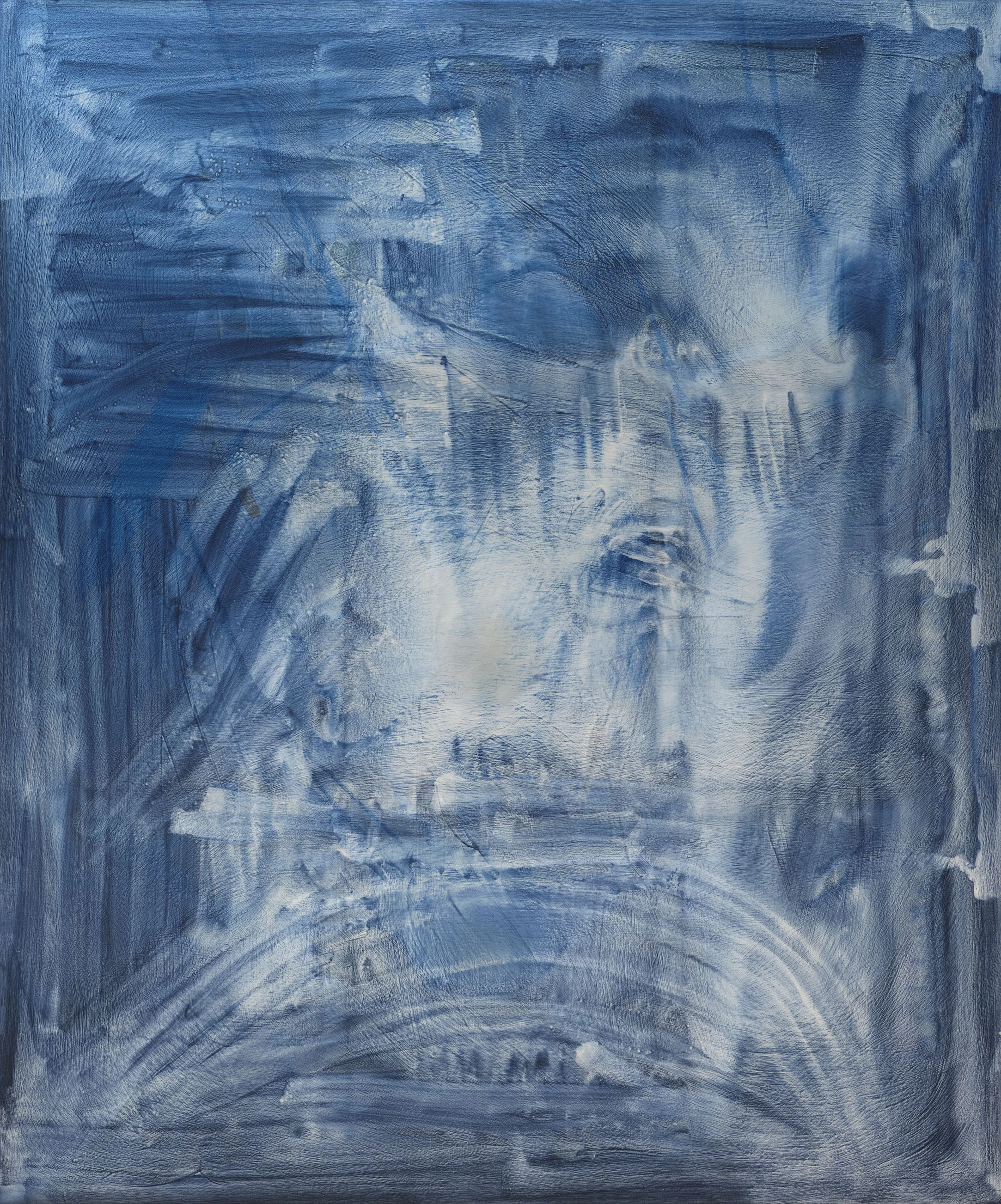 SIGMAR POLKE, Untitled, 2007, Interference paint, acrylic on canvas