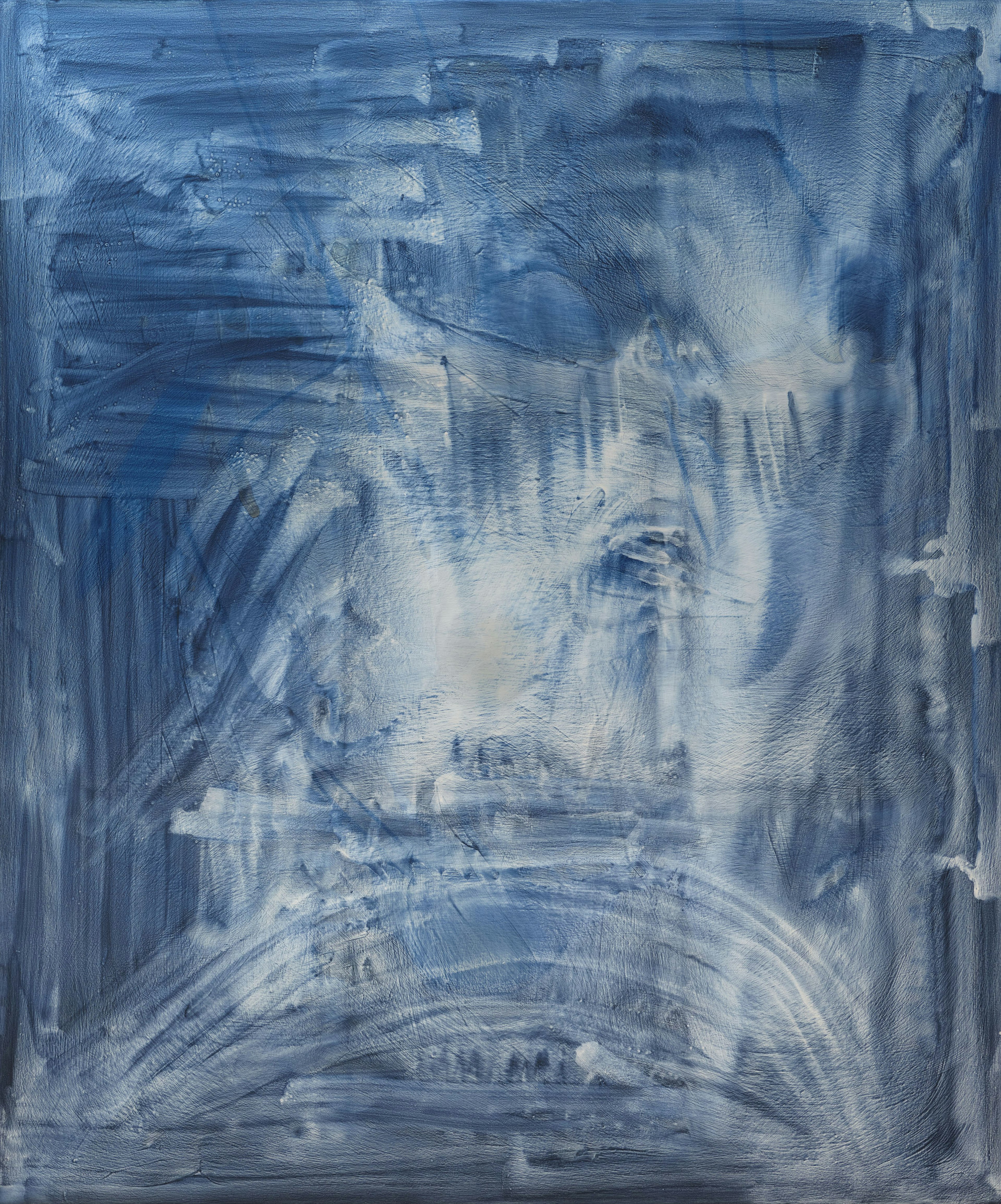 SIGMAR POLKE, Untitled, 2007, Interference paint, acrylic on canvas