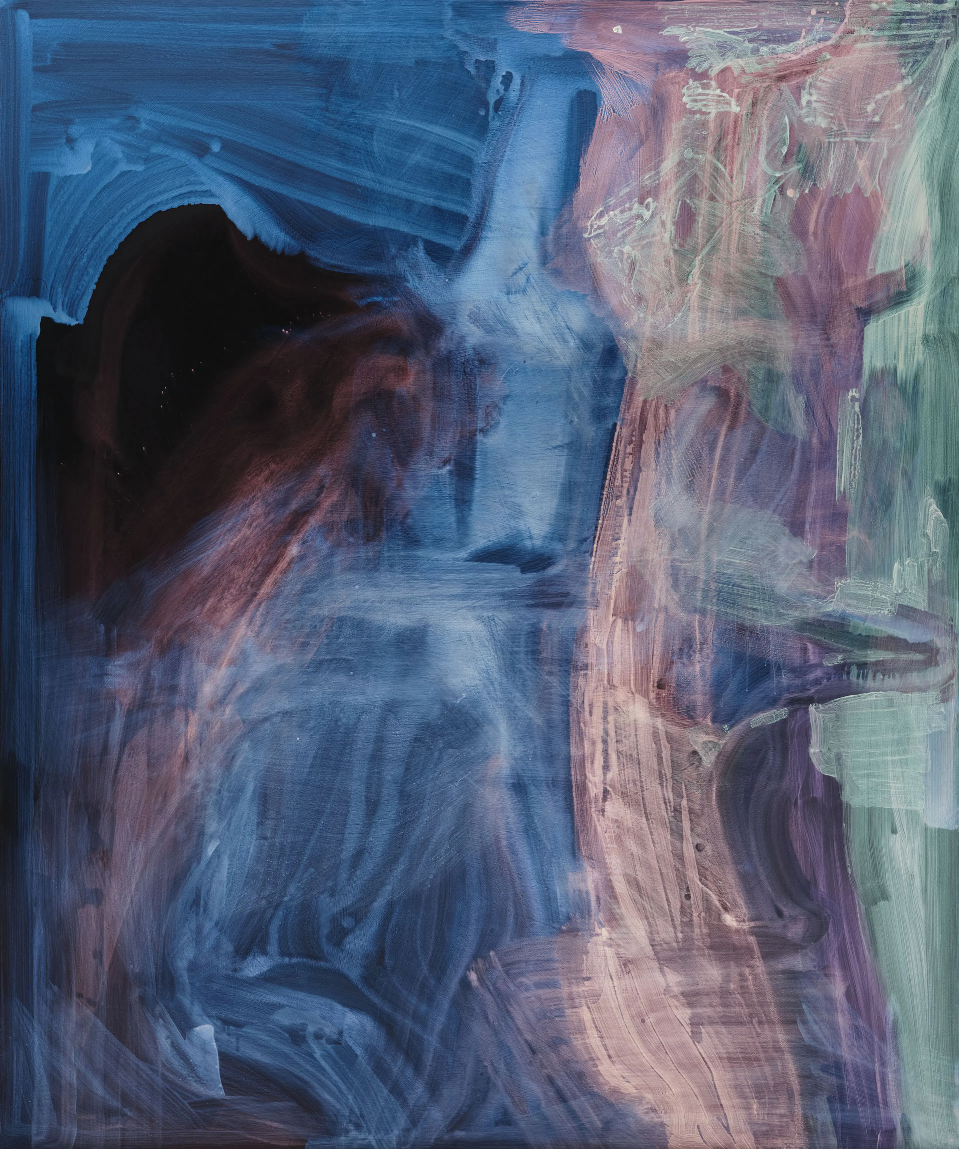 SIGMAR POLKE, Untitled, 2007, Interference paint, acrylic on canvas