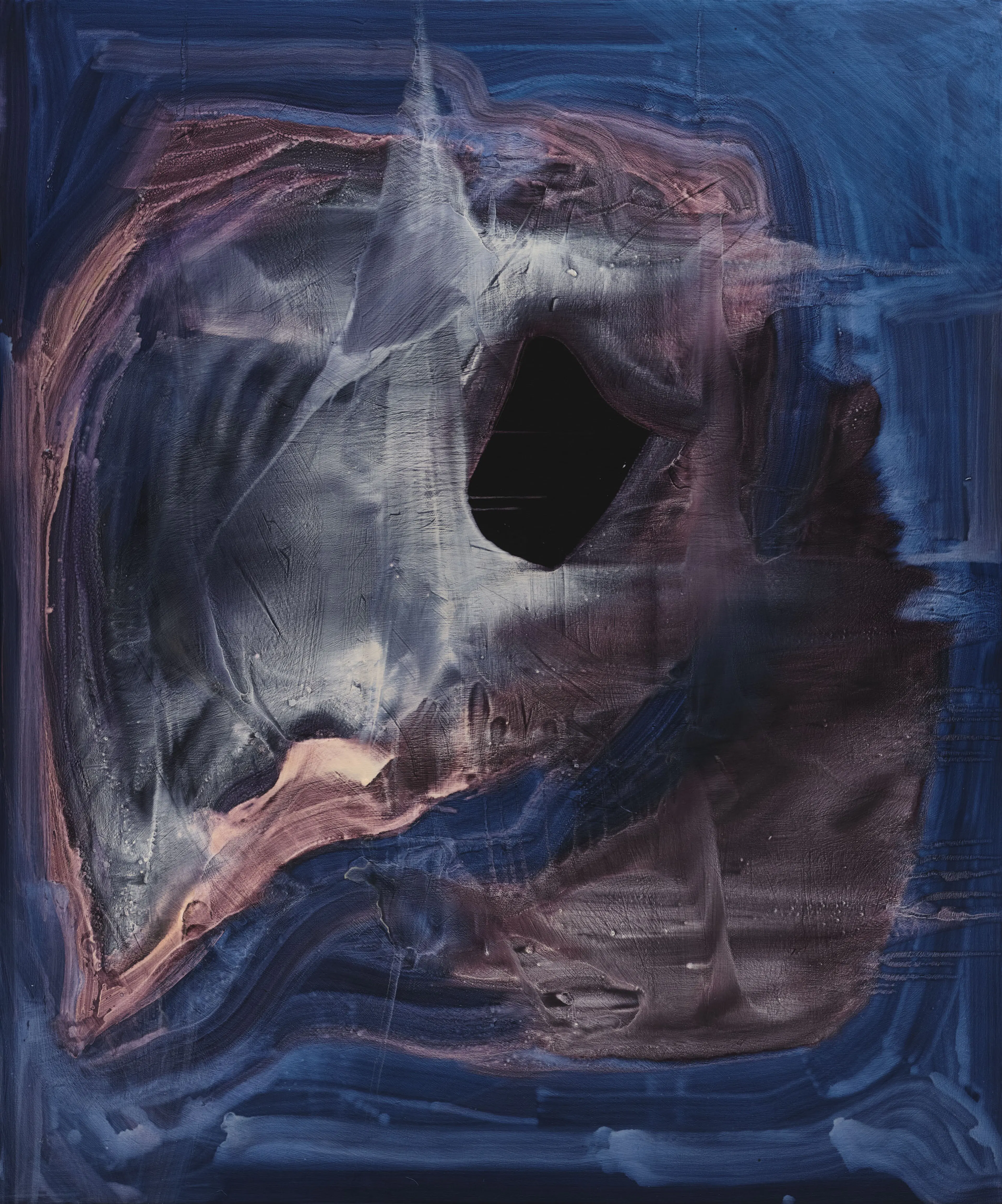 SIGMAR POLKE, Untitled, 2007, Interference paint, acrylic on canvas