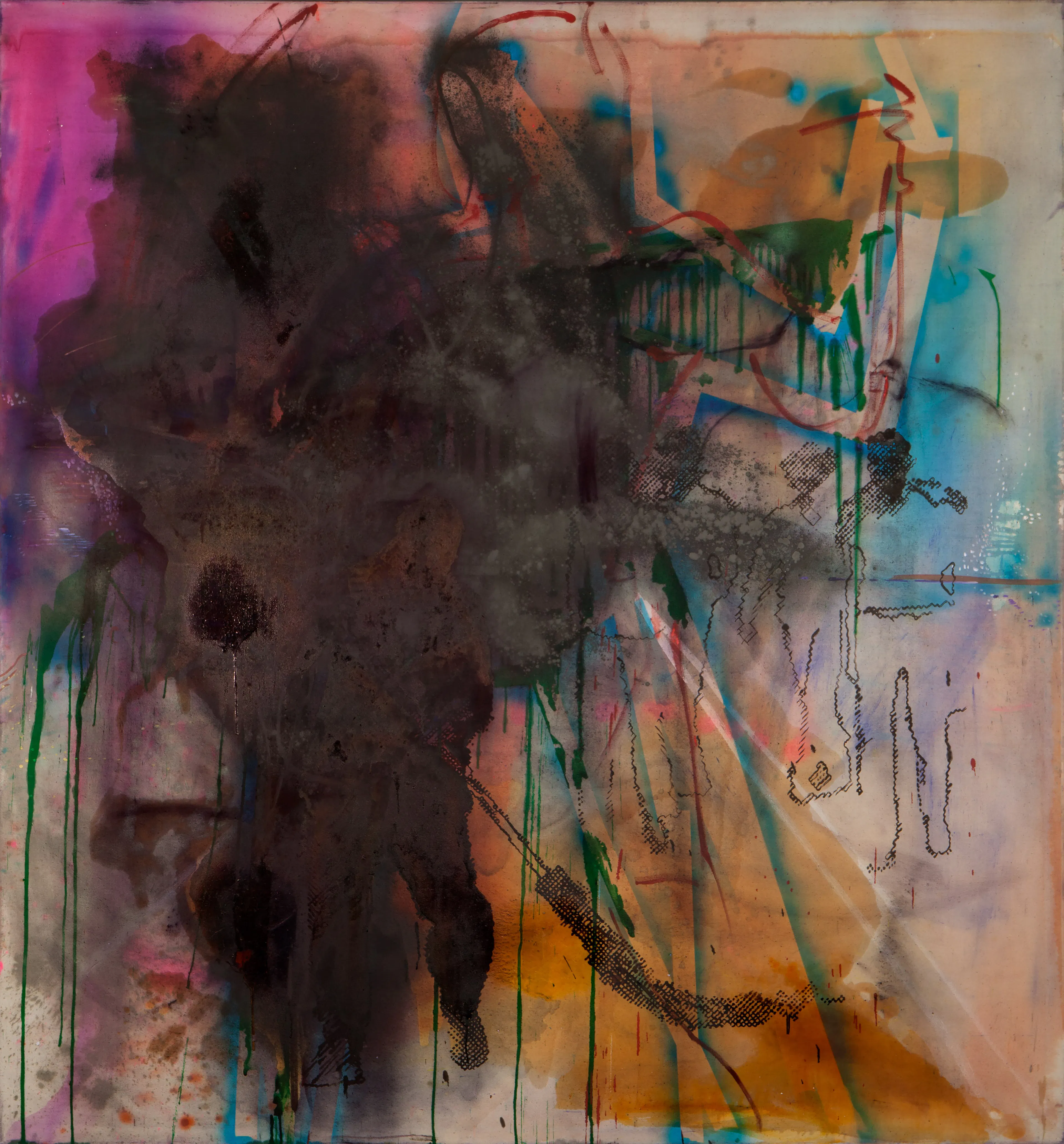 Der Traum des Menelaos IV 
(The Dream of Menelaus IV), 1982 
Dispersion, aluminum, manganese, ferrous mica on canvas 
102 ¼ x 94 ½ inches 
260 x 240 cm 
POL 53/D