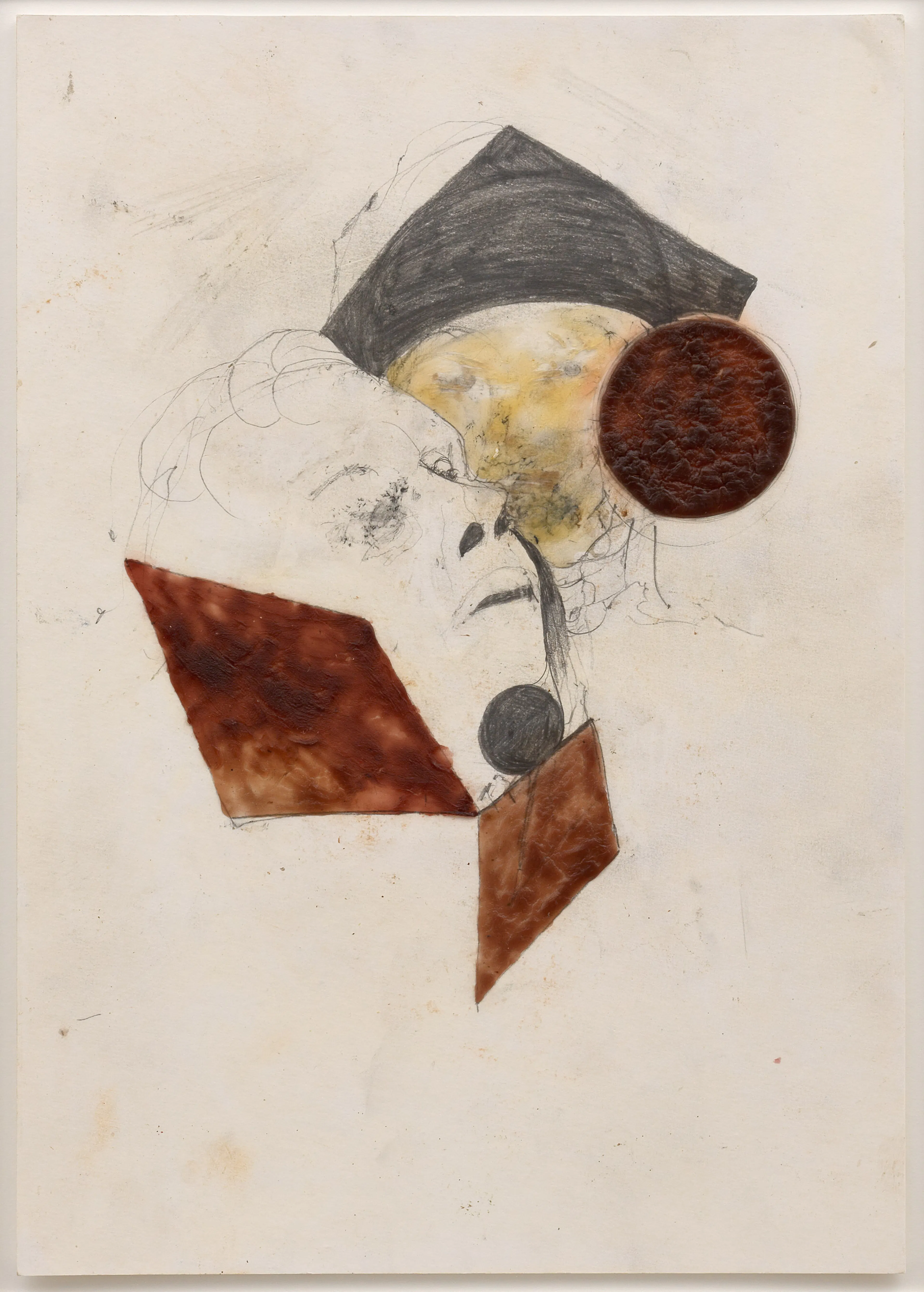 ENRICO DAVID Untitled, 2024 Wax and pencil on paper 16¼ x 11½ inches 41.5 x 29 cm DAVZ 176