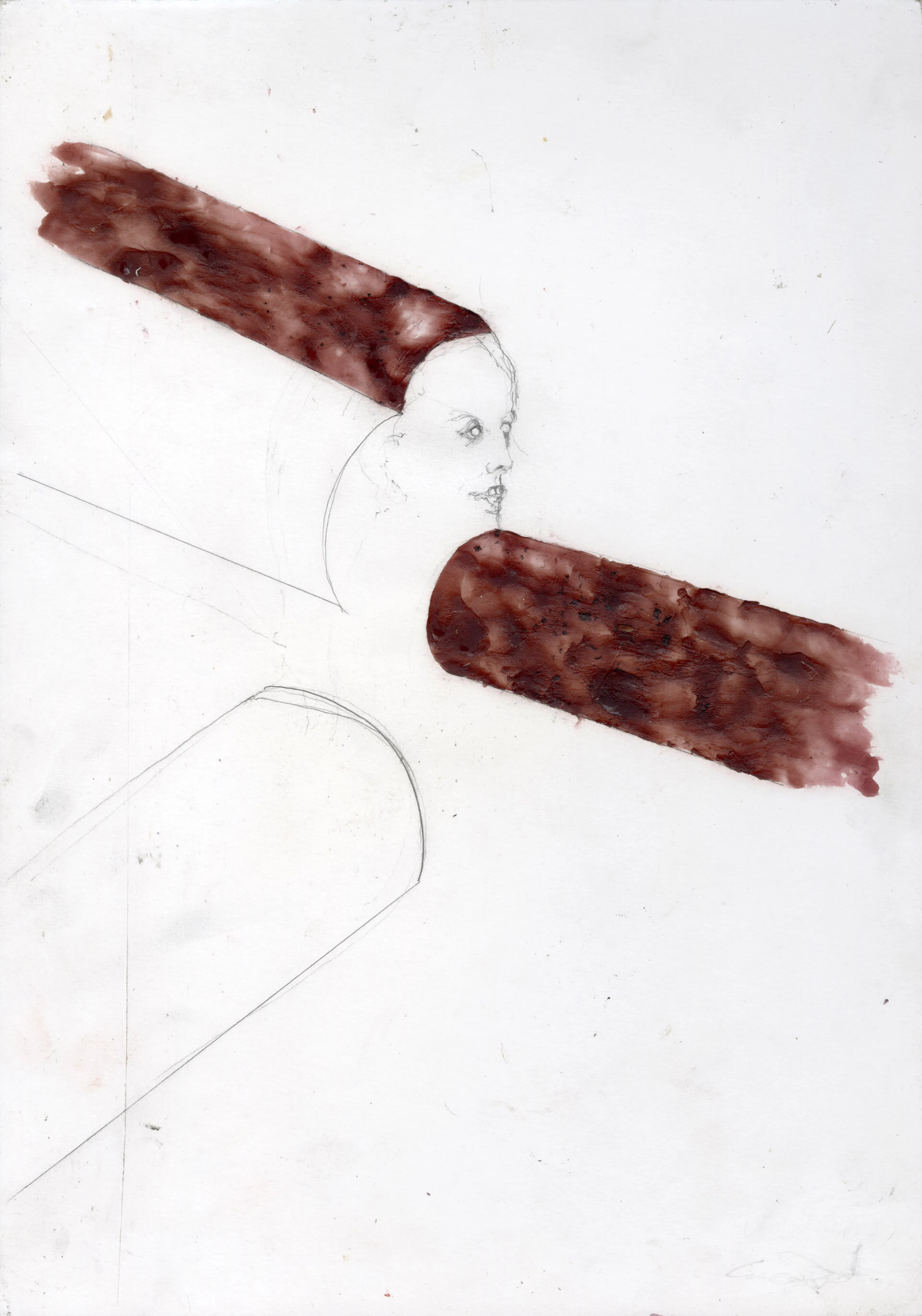 ENRICO DAVID
Untitled (Pipes II), 2021
Pencil, wax on board
16 ¼ x 11 ½ inches
41.5 x 29 cm
DAVZ 181
