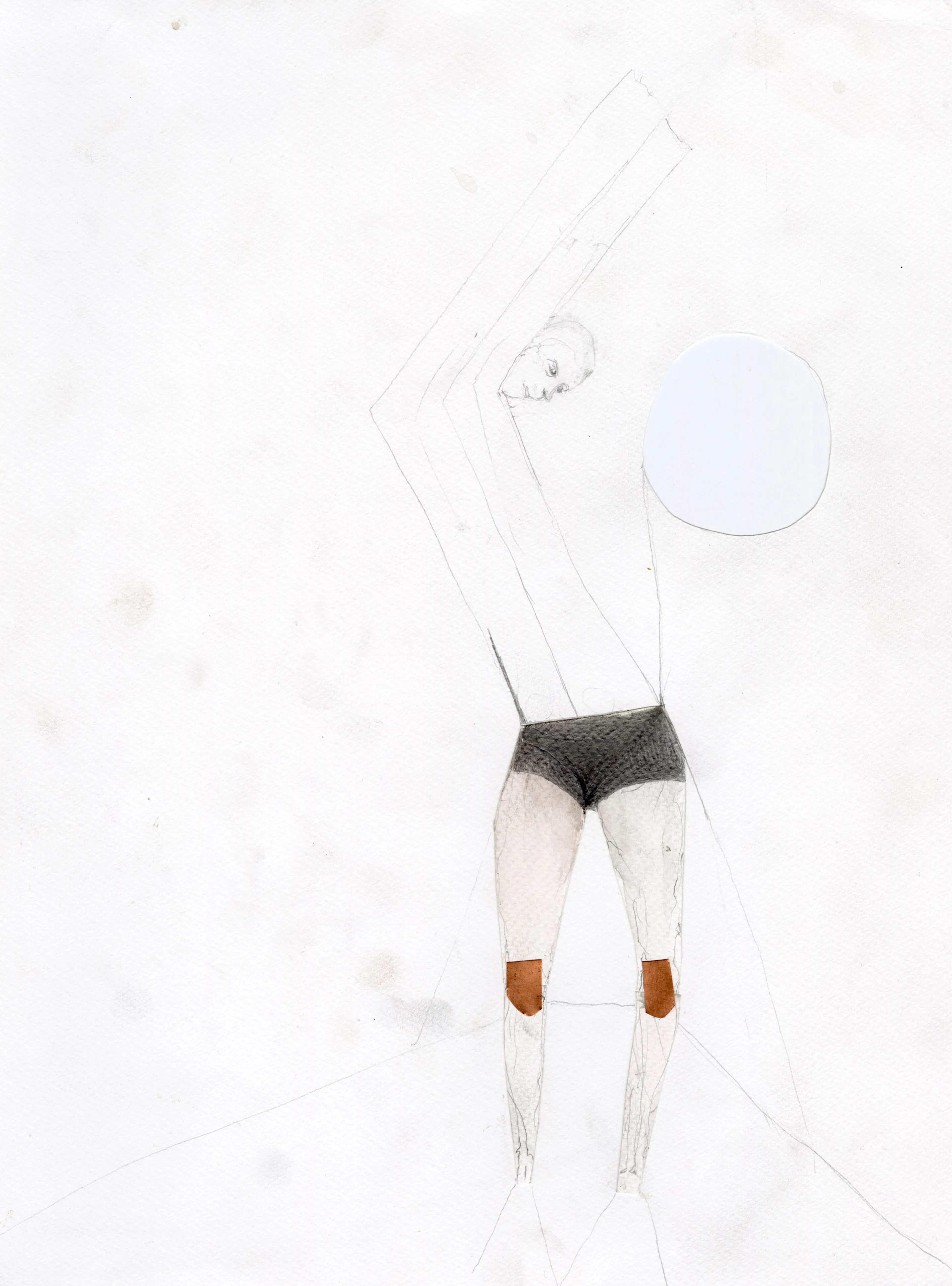 ENRICO DAVID
Untitled (Broken I), 2025
Pencil, copper, collage on paper
16 ¾ x 11 ¾ inches
40 x 30 cm
DAVZ 185