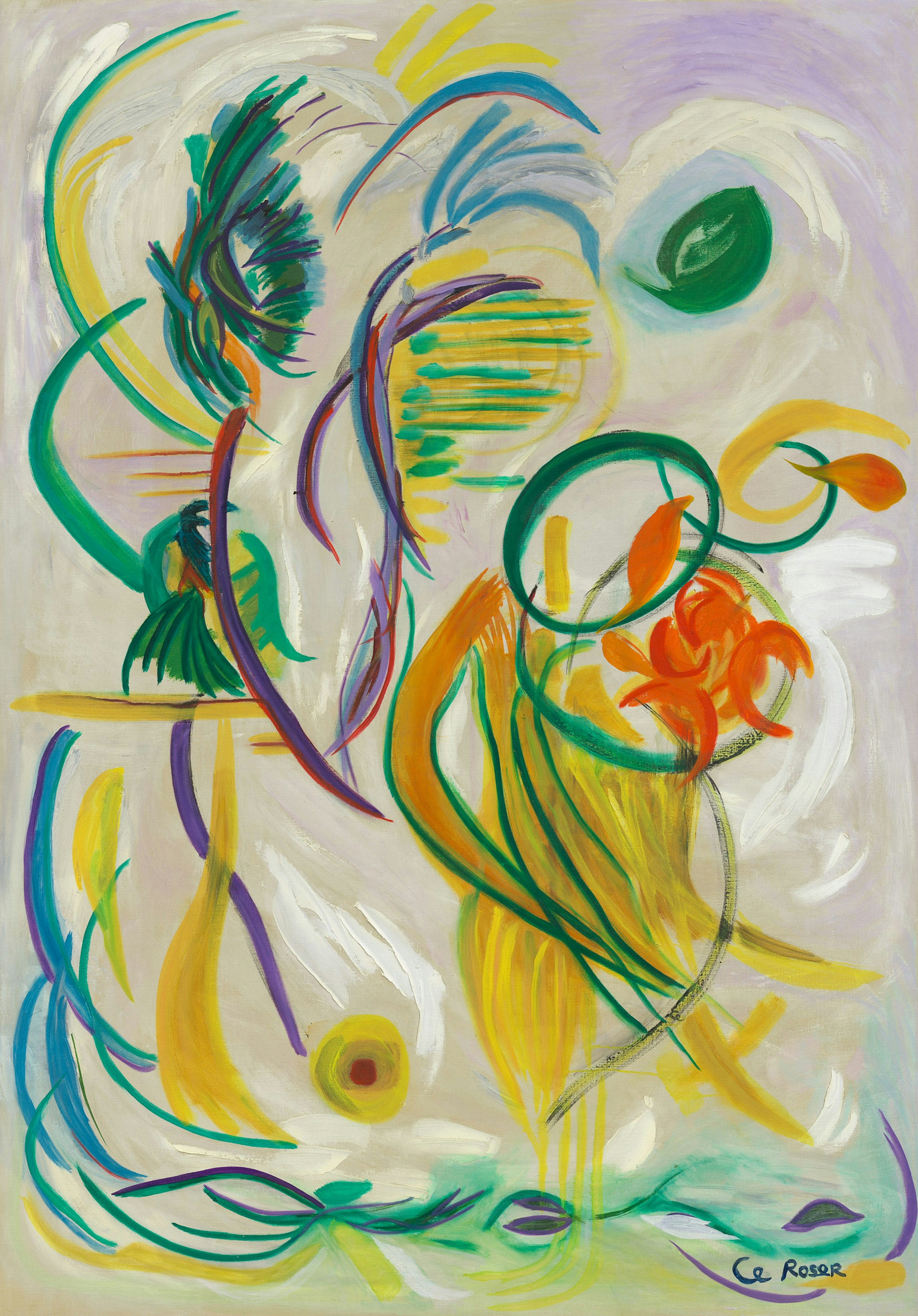 CE ROSER
Dancing the Light Fantastic, 1972
Oil on linen
60 x 42 inches
152.5 x 106.5 cm
ROSP-4
