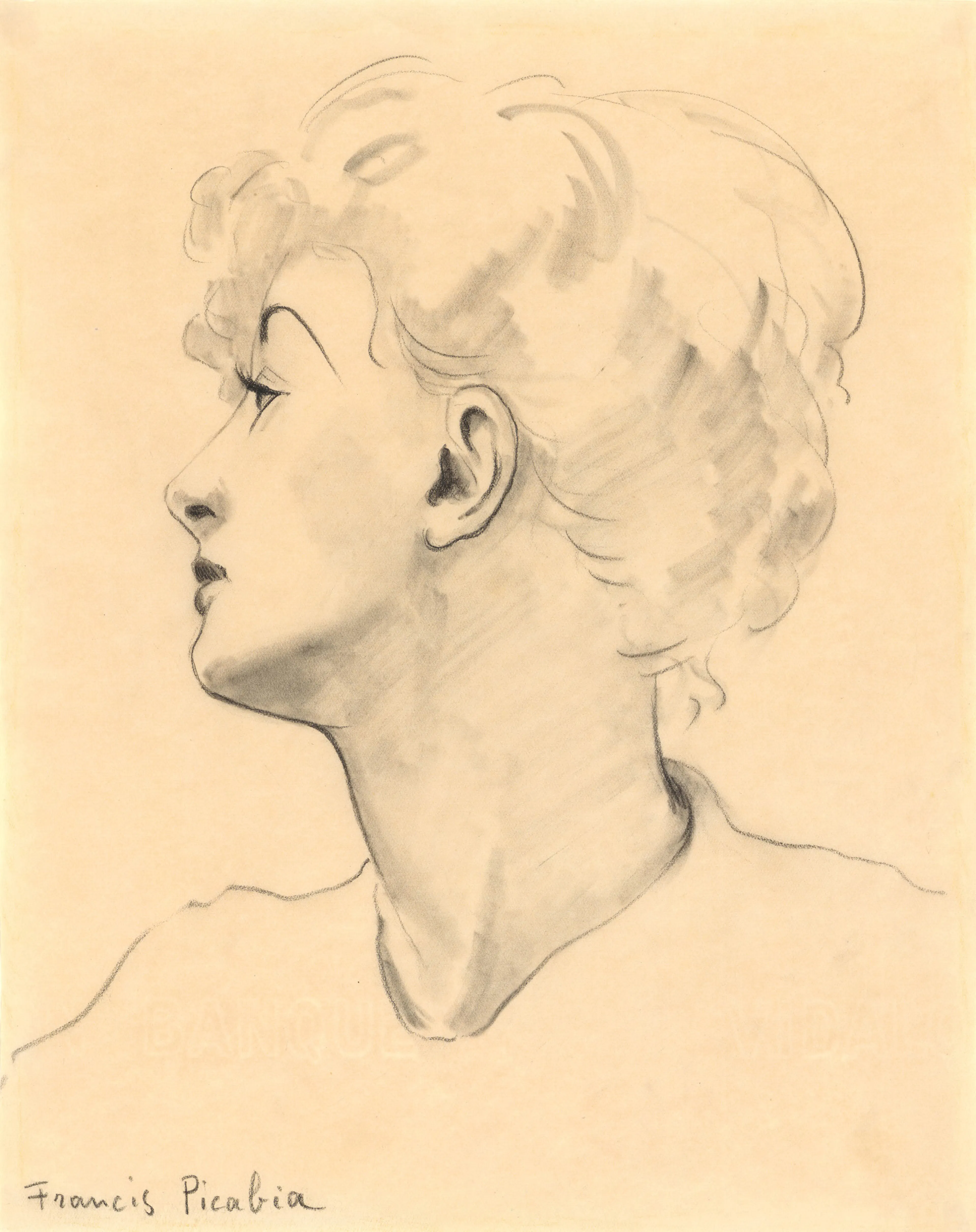 FRANCIS PICABIA Untitled, ca. 1941-1942 Charcoal on paper 11 ½ x 9 ¼ inches 29 x 23.5 cm PICW-152