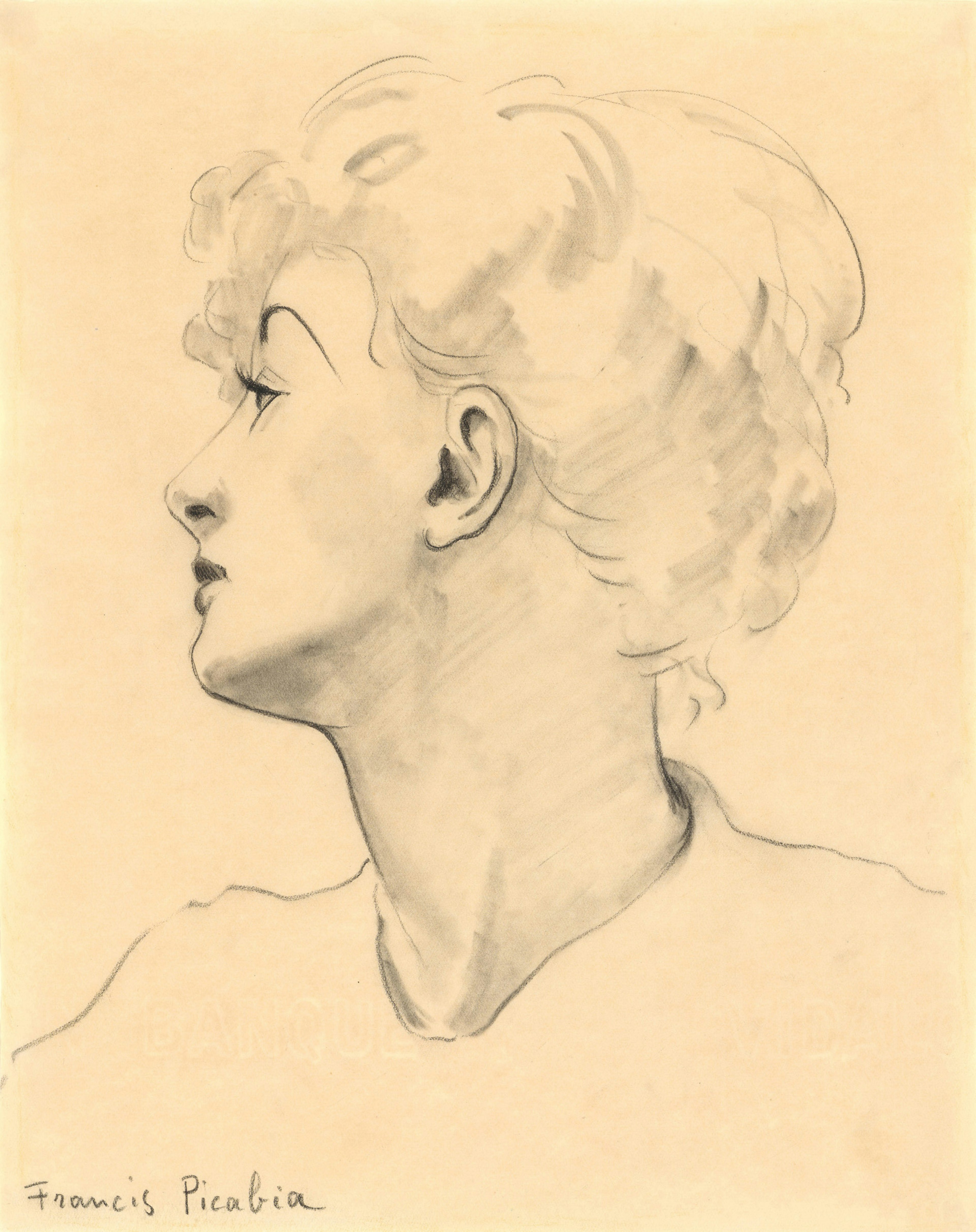 FRANCIS PICABIA Untitled, ca. 1941-1942 Charcoal on paper 11 ½ x 9 ¼ inches 29 x 23.5 cm PICW-152