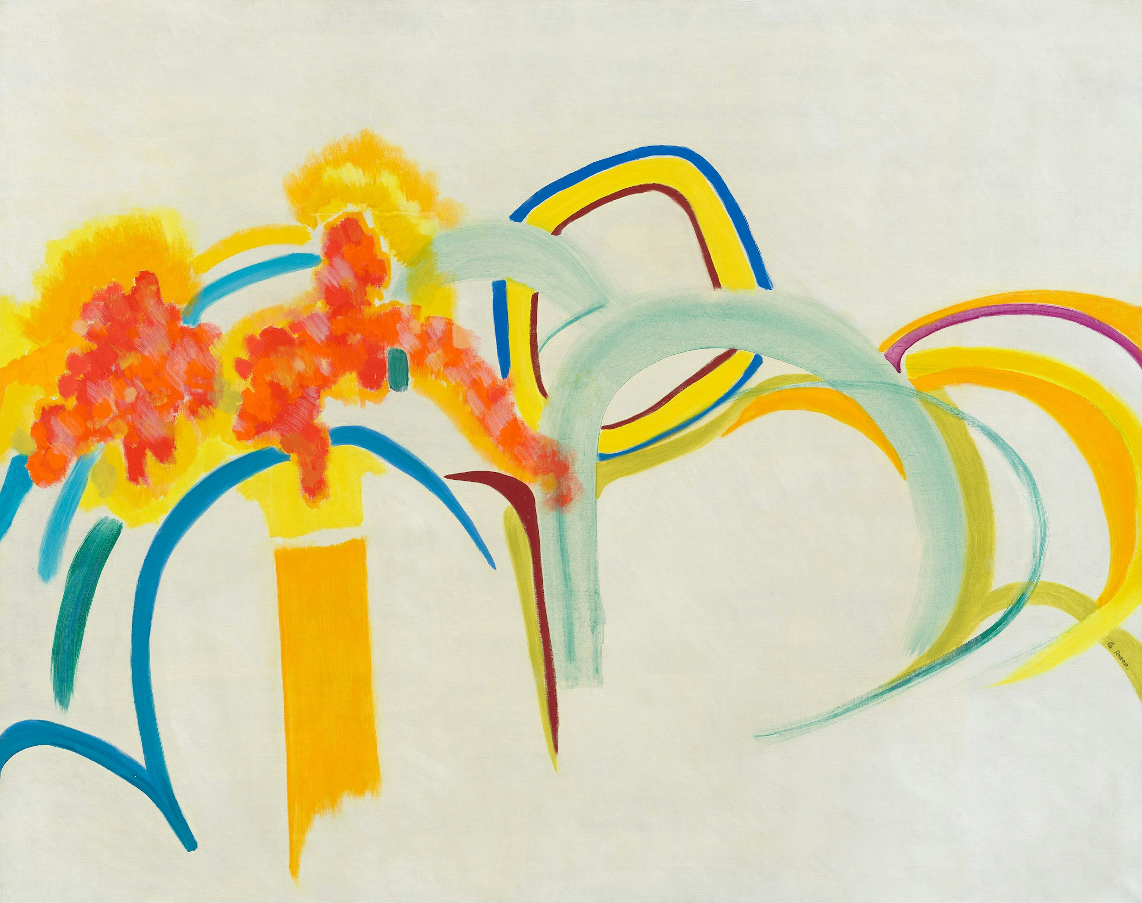 CE ROSER
Flower Chart, ca. 1970-1979
Oil on linen
48 x 60 inches
122 x 152.5 cm
ROSP-6
