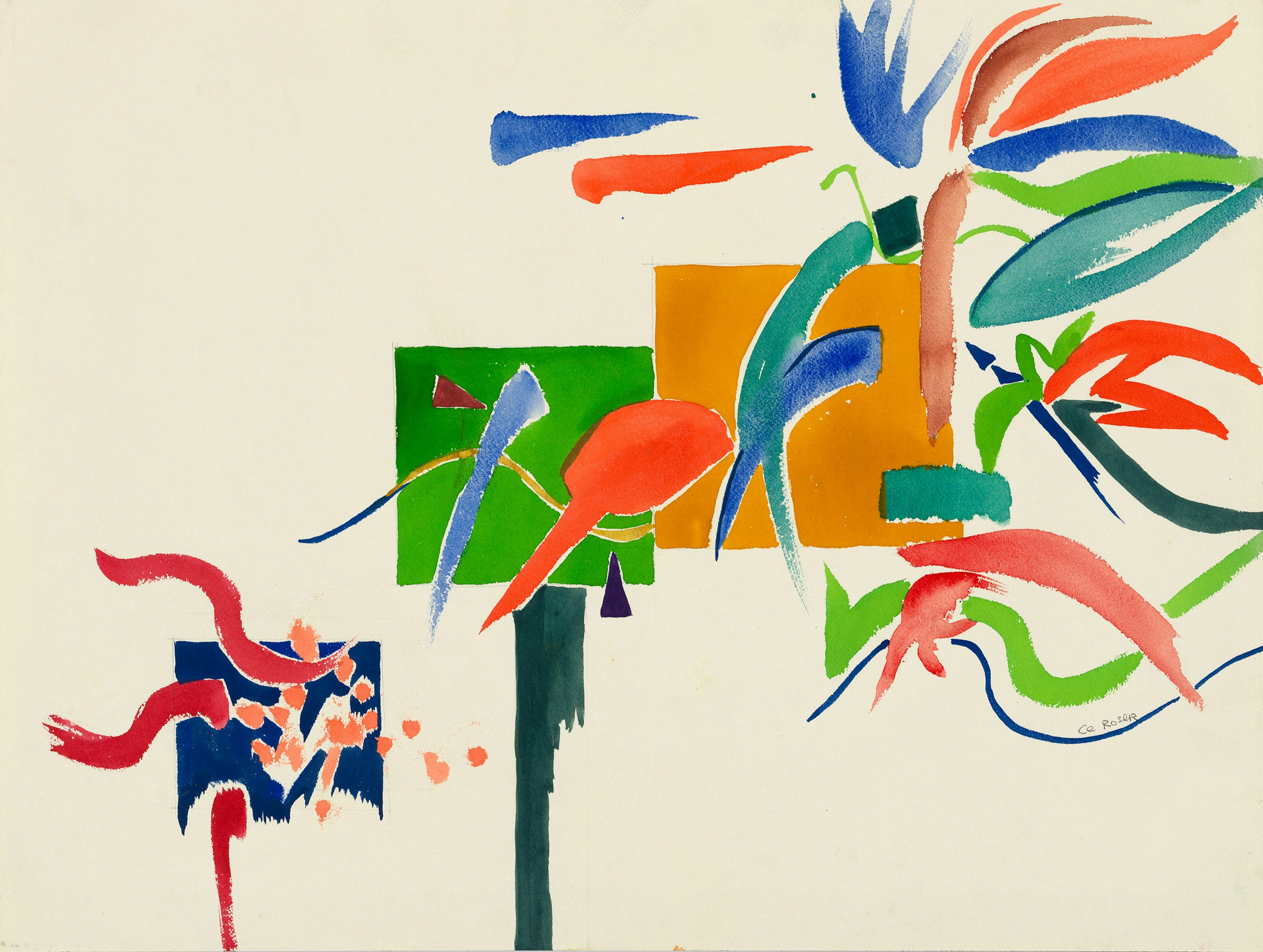 CE ROSER
Playtime for Squares, 2012
Watercolor on Paper
18 x 24 inches
45.5 x 61 cm
ROSW-1