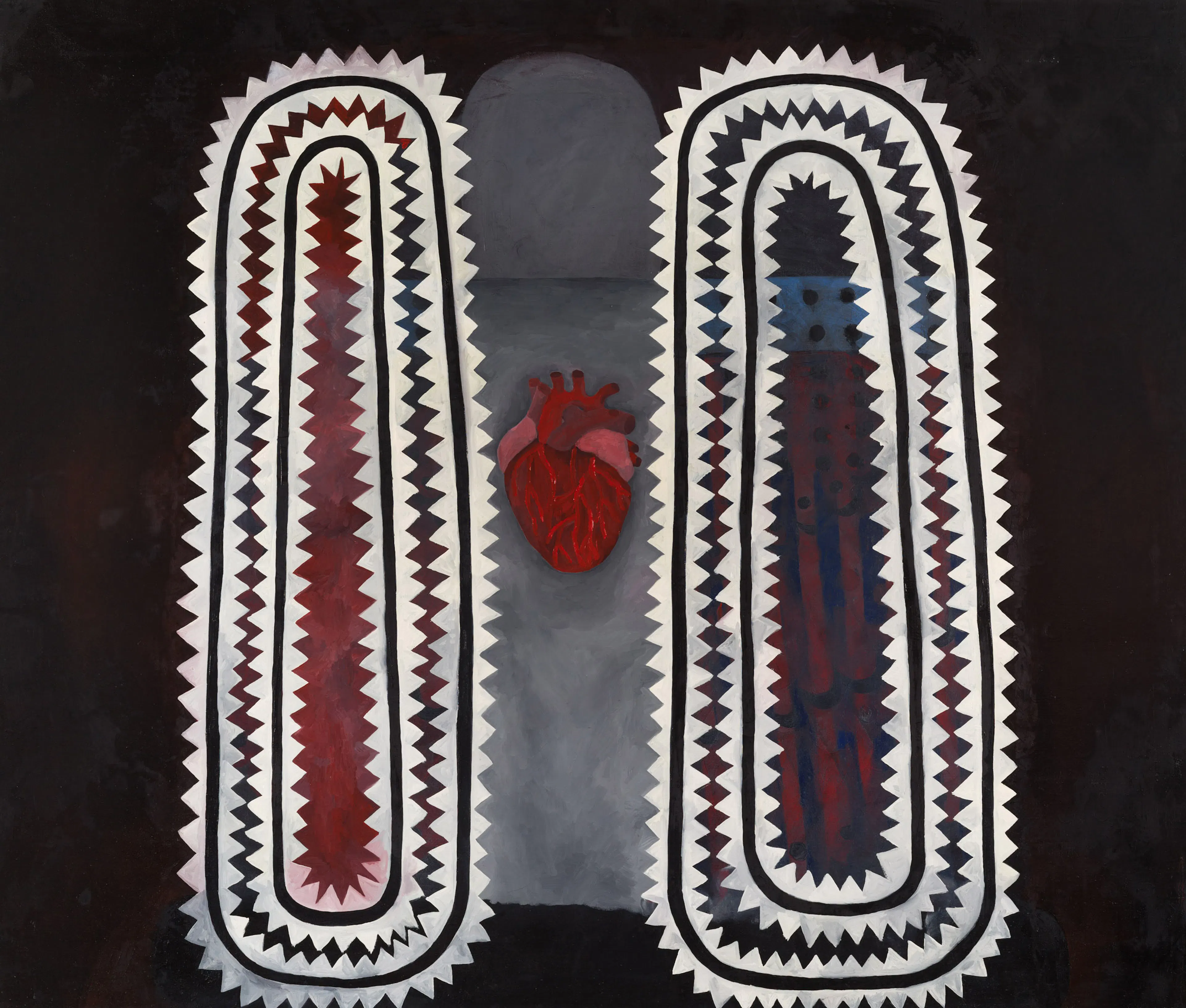 RAPHAELA SIMON
Kettensäge (Chainsaw), 2026
Oil on linen
67 x 78 ¾ inches
170 x 200 cm
SIMP-197