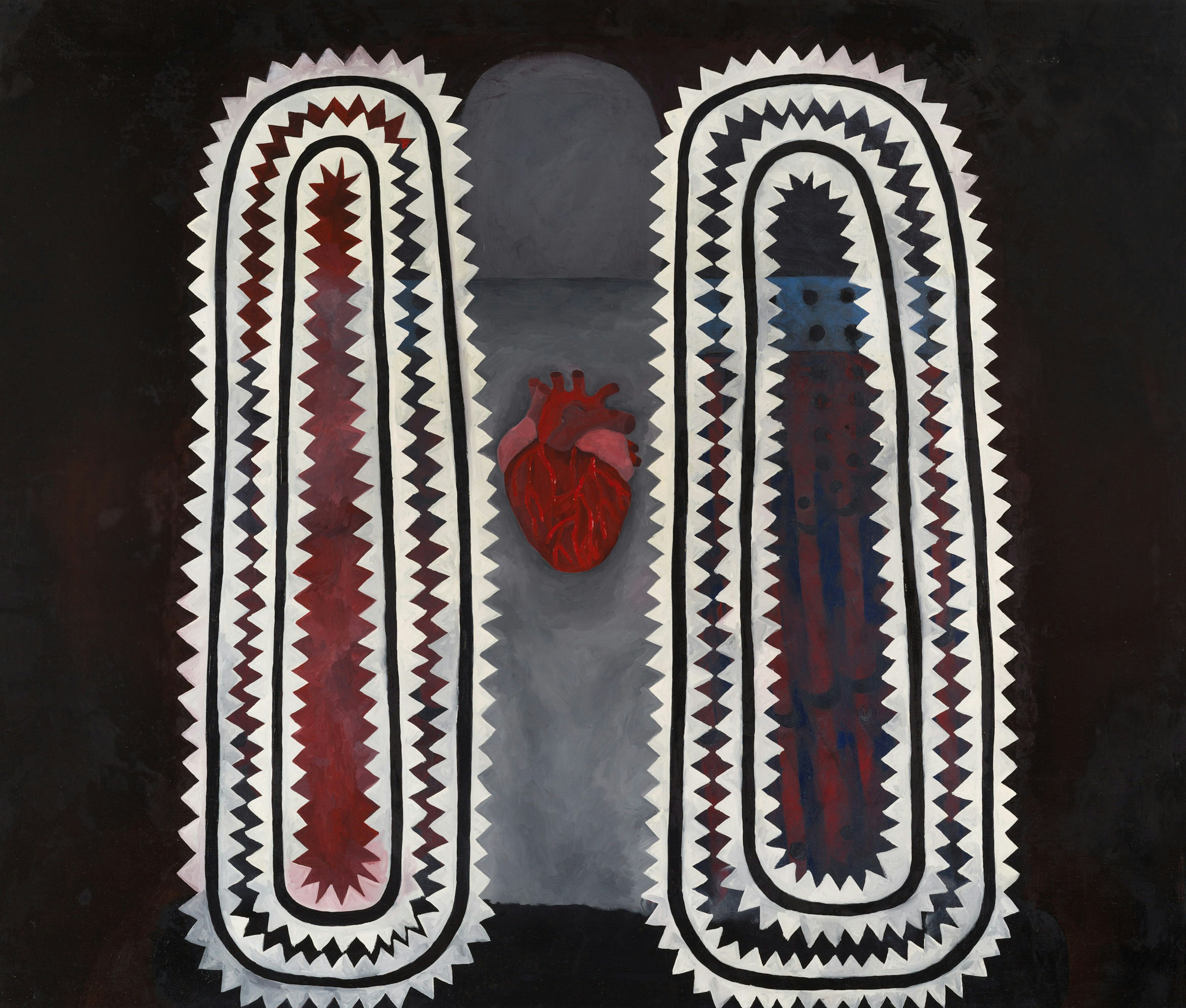 RAPHAELA SIMON
Kettensäge (Chainsaw), 2026
Oil on linen
67 x 78 ¾ inches
170 x 200 cm
SIMP-197
