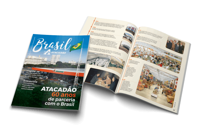 Revista Atacadão produzida pela Verbus Comunicação