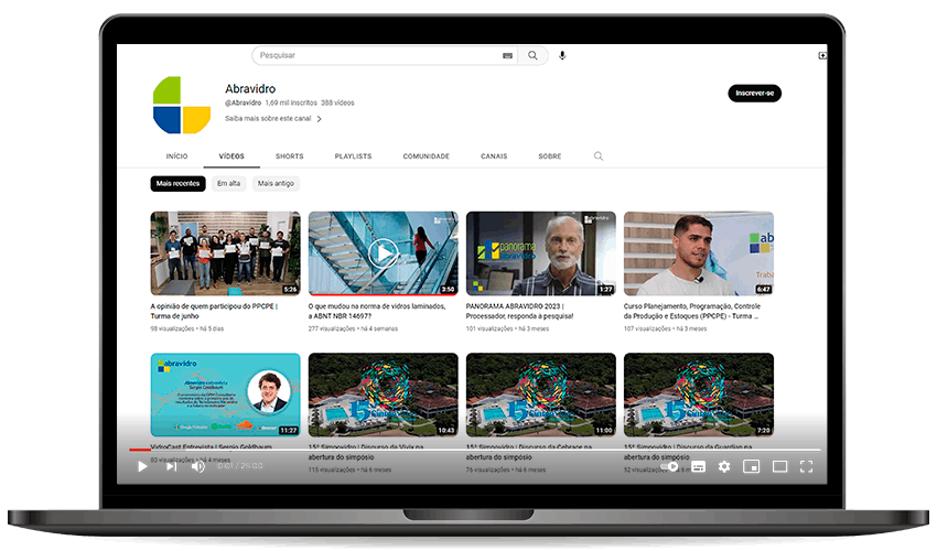 Vídeos Abravidro produzidos pela Verbus Comunicação