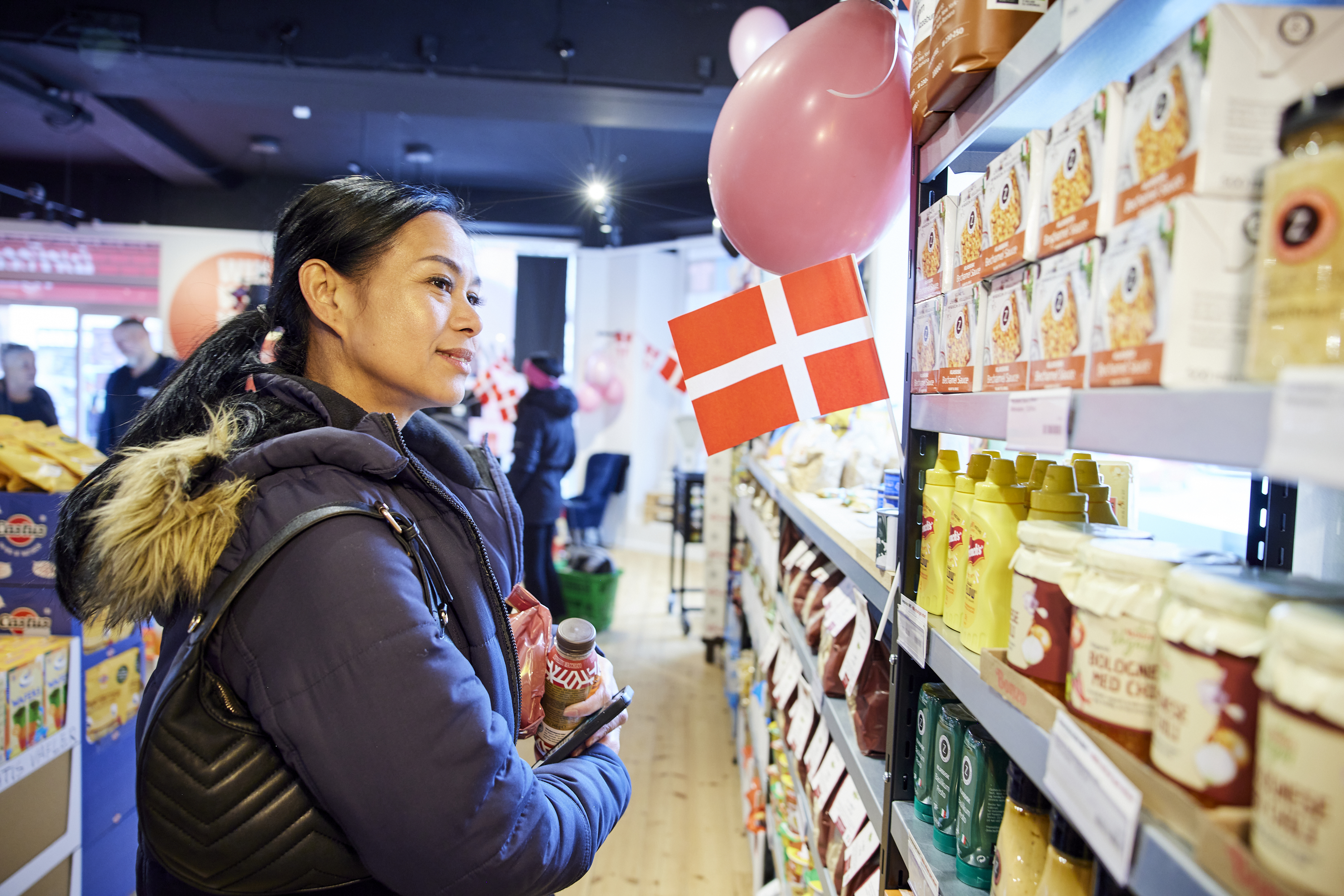 Der var masser af varer på hylderne, da Wefood på Amager fejrede jubilæum. Foto: Jens Astrup / Folkekirkens Nødhjælp