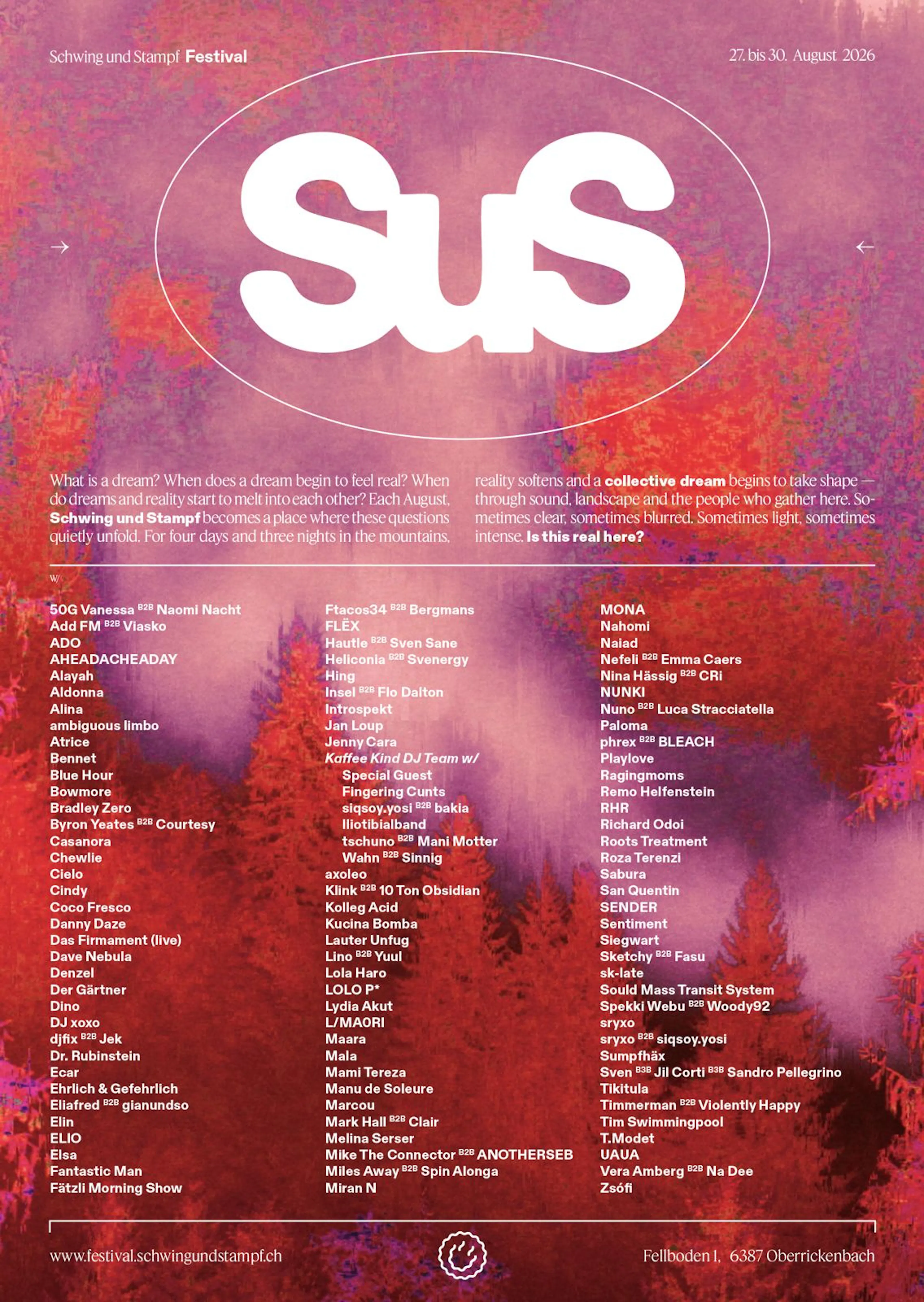 SuS26 Full Lineup