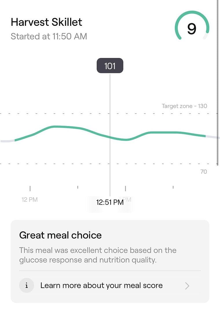 veri meal score for harvest casserole