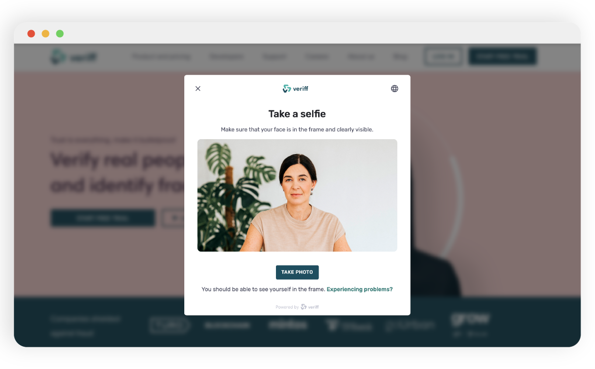 Verificación en contexto en Veriff
