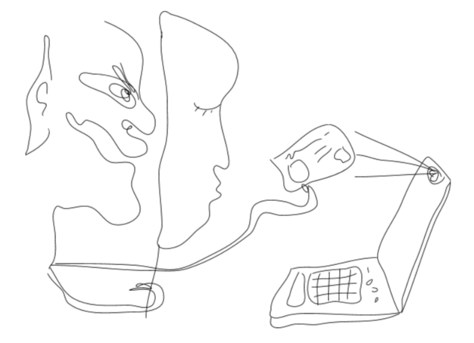 Ilustração de fraude de identidade online