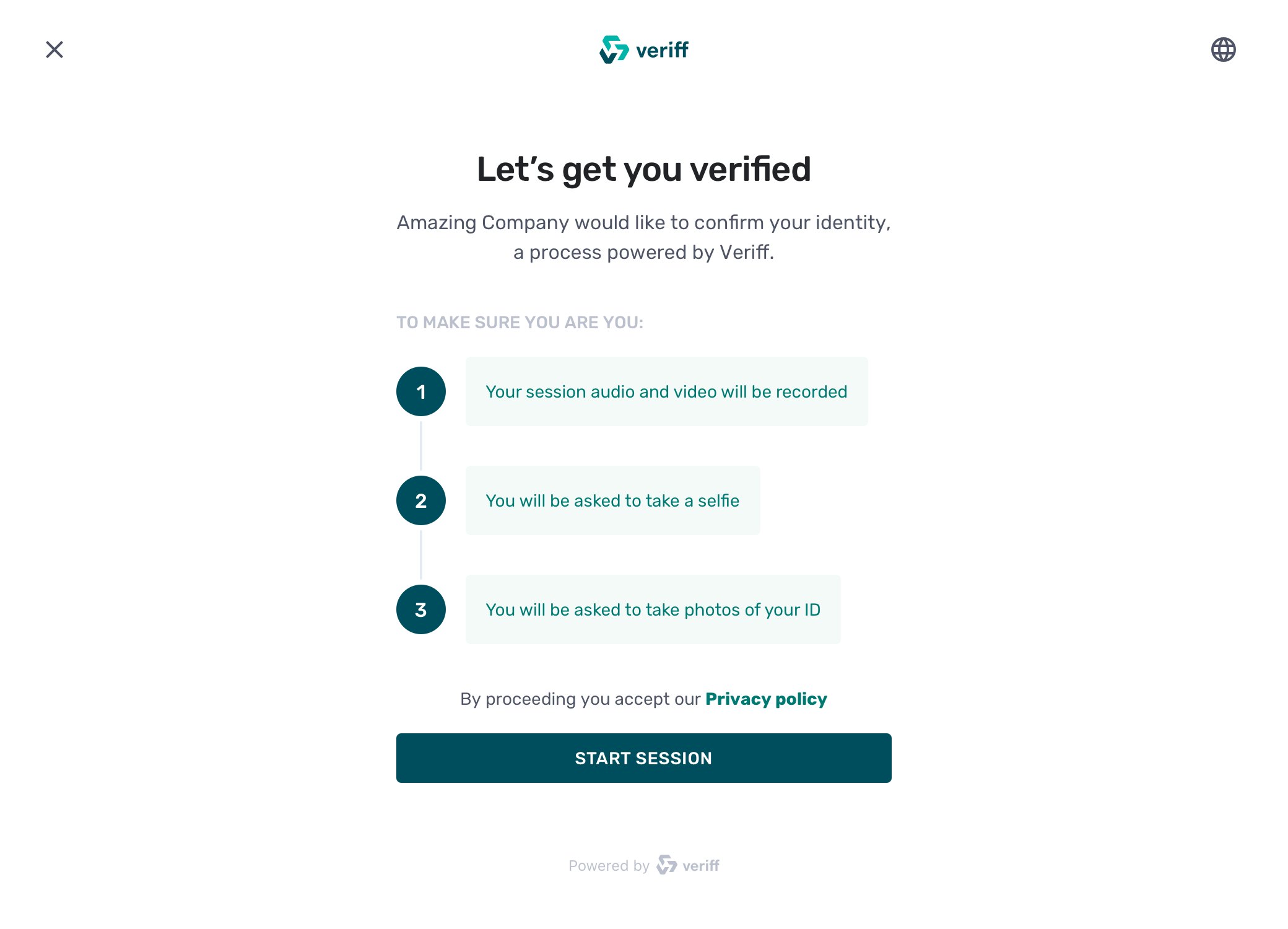 Veriff's new identity verification platform for web users
