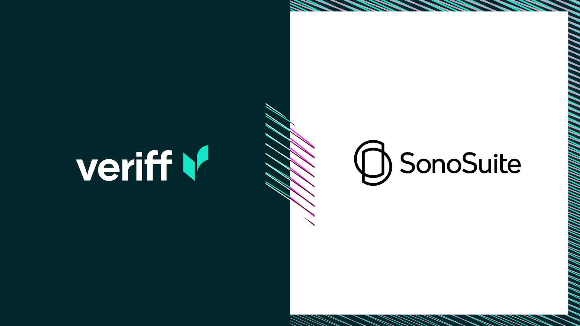 Logotipos de Veriff y Sonosuite