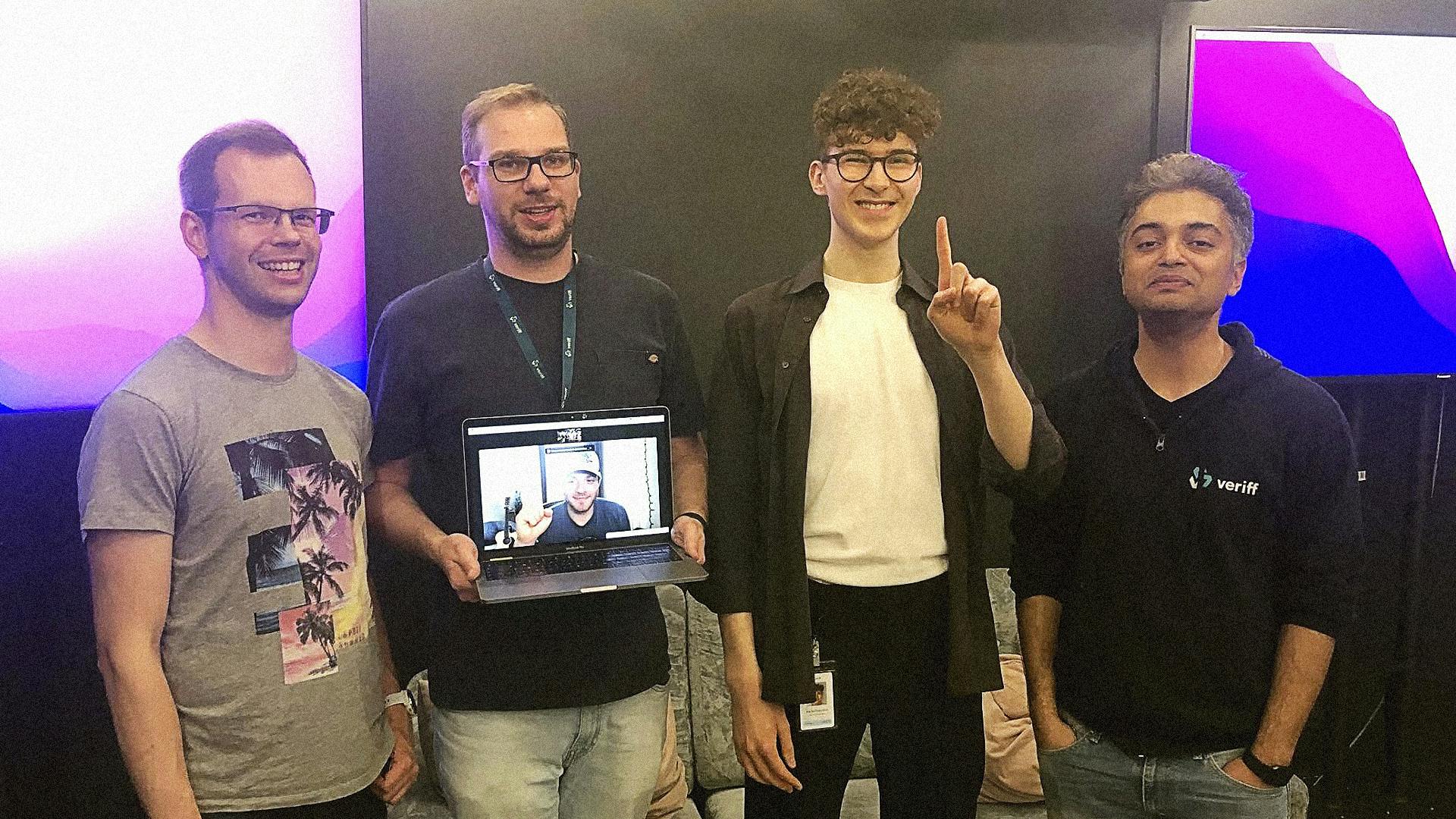 Hackathon winners - team Veriff2Go