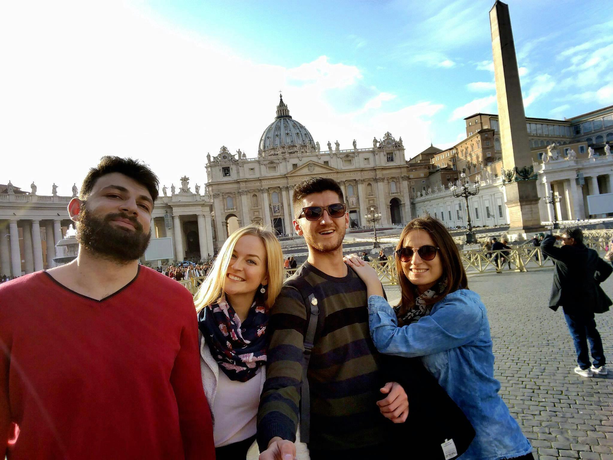 Four people stood together