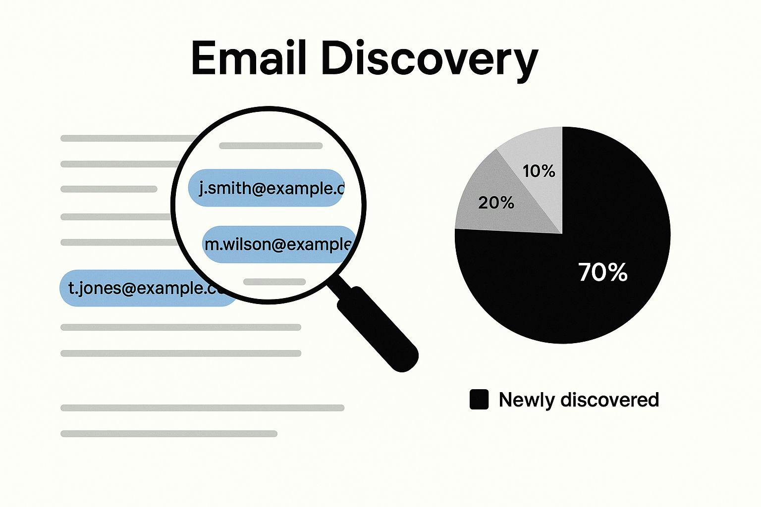 Infographic about extract email from text