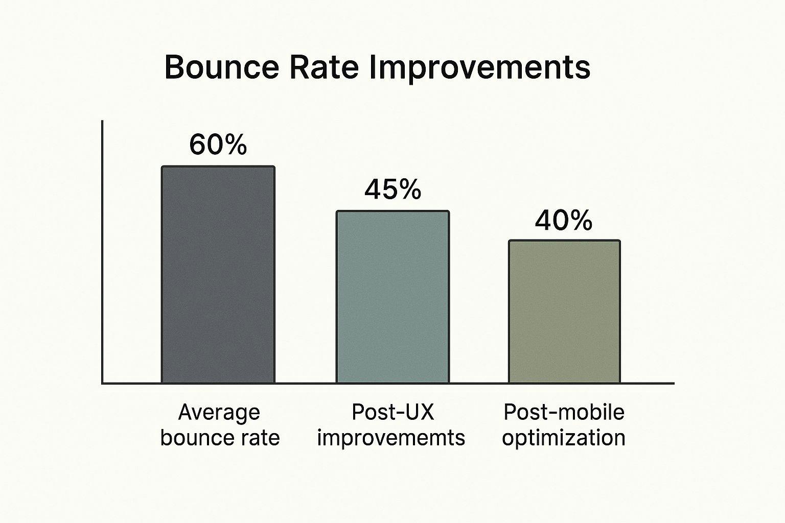 Infographic about how to lower bounce rate