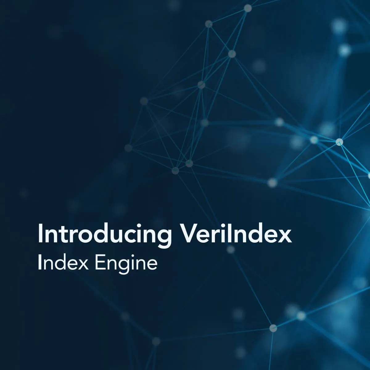 Introducing VeriIndex Index Engine Supporting the next wave of specialized indices