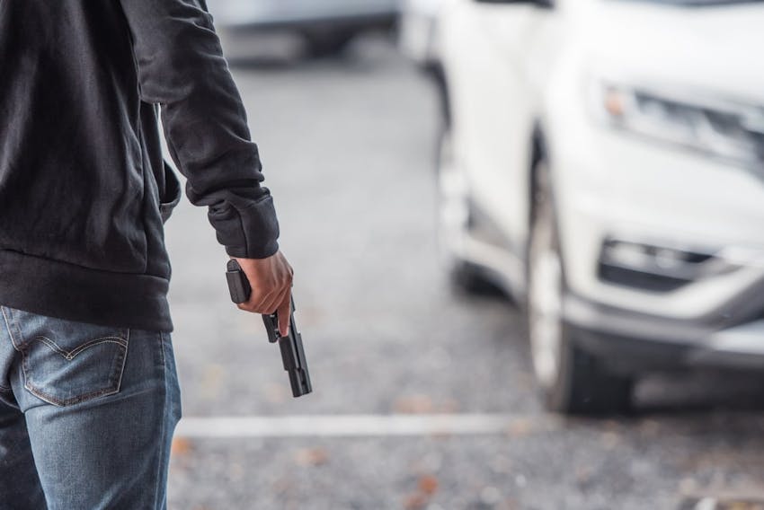 Person Holding A Gun