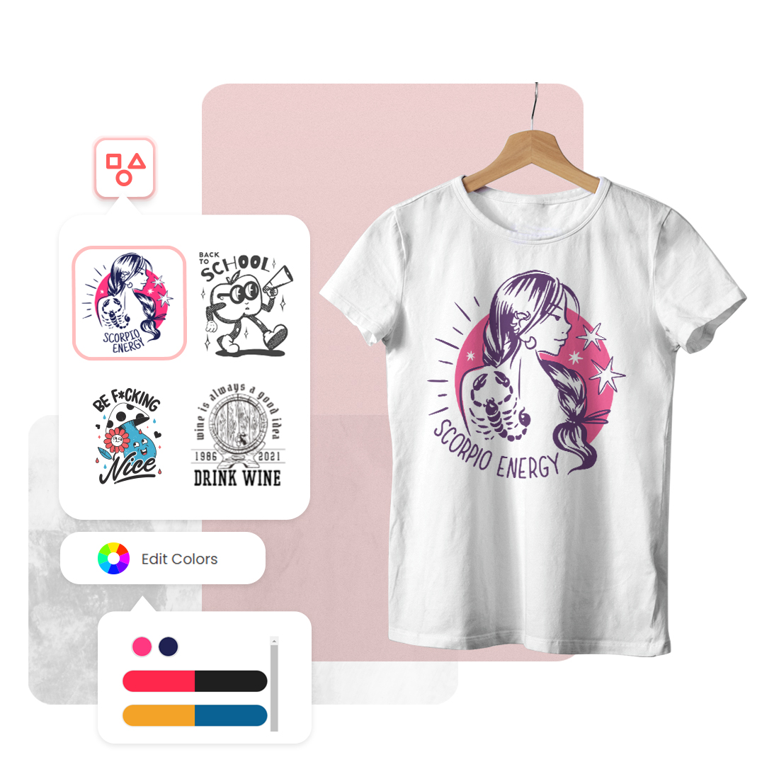 Tshirt layout outlet maker