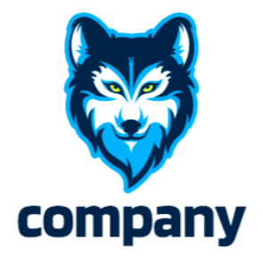 Wolf logo template