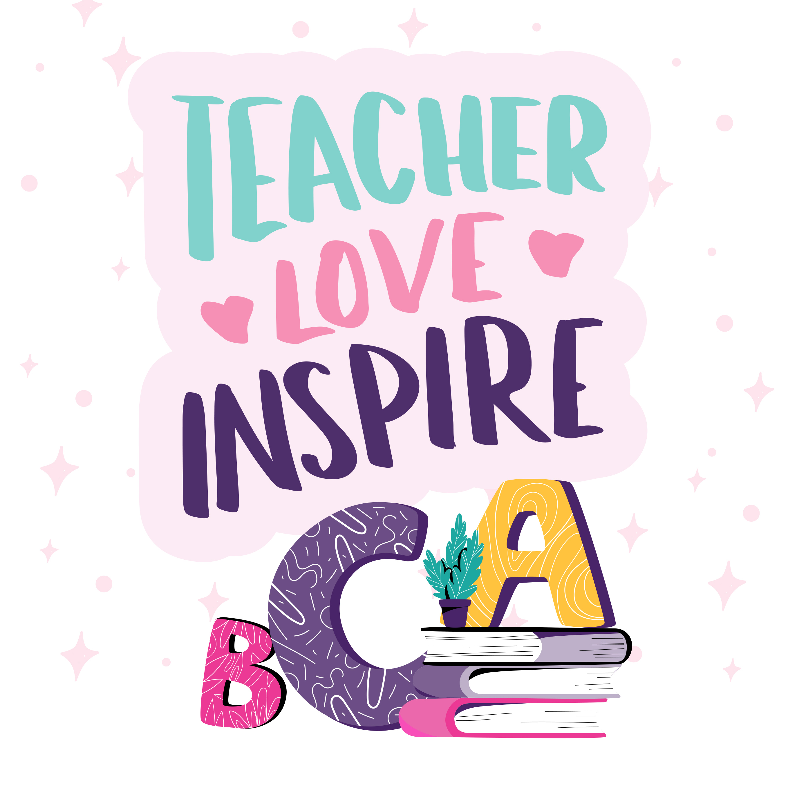 Teacher inspire vector image