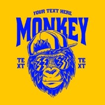 Monkey Glasses Tshirt