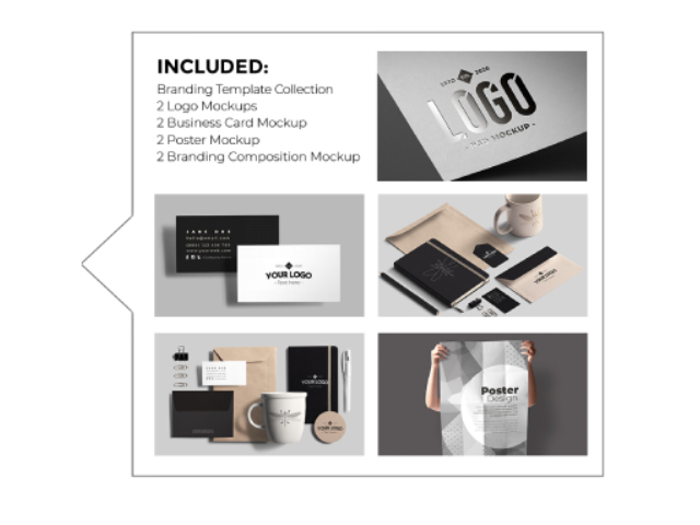 Image of what Branding Template Collection Includes