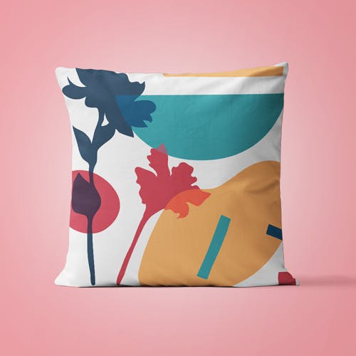 throw pillow with design