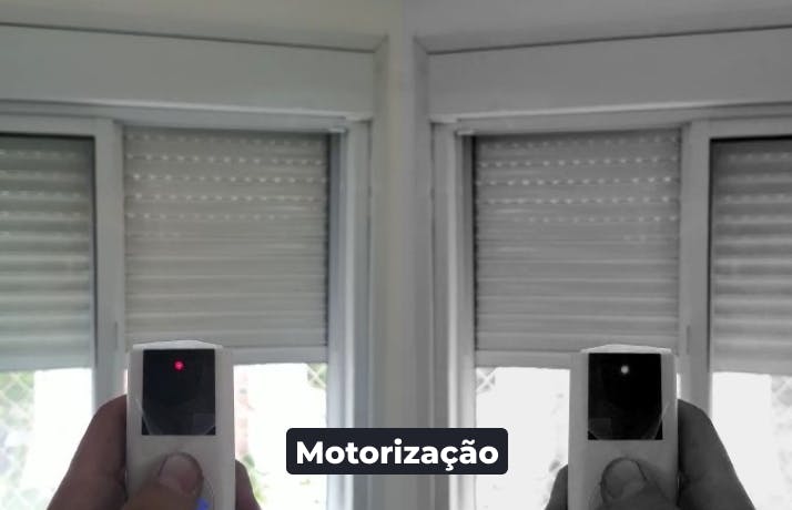 Imagem de uma persiana motorizada