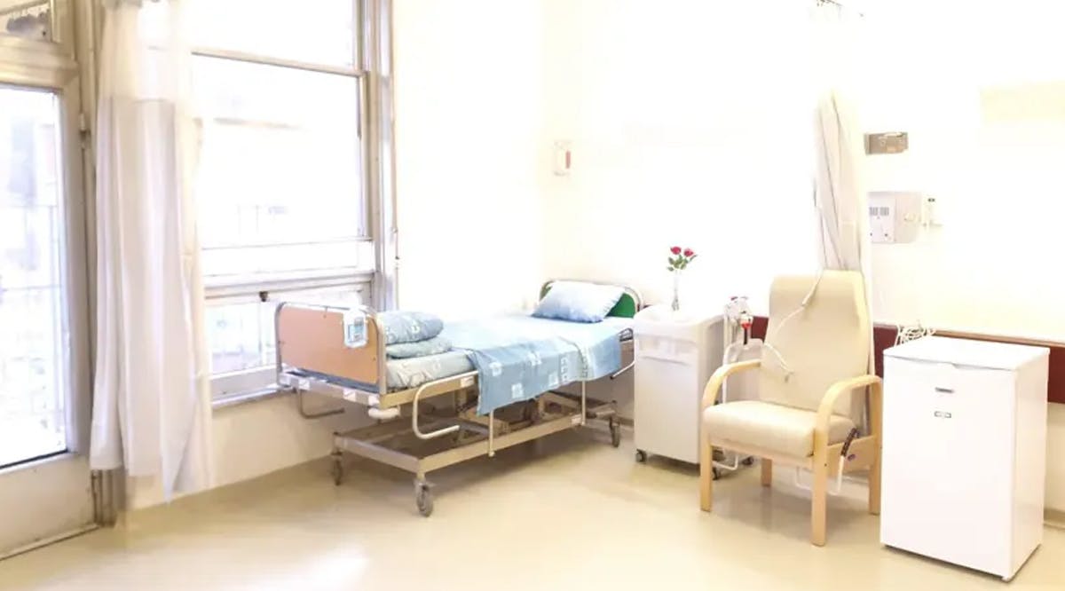 Hospital bed in Hadassah Ein Kerem