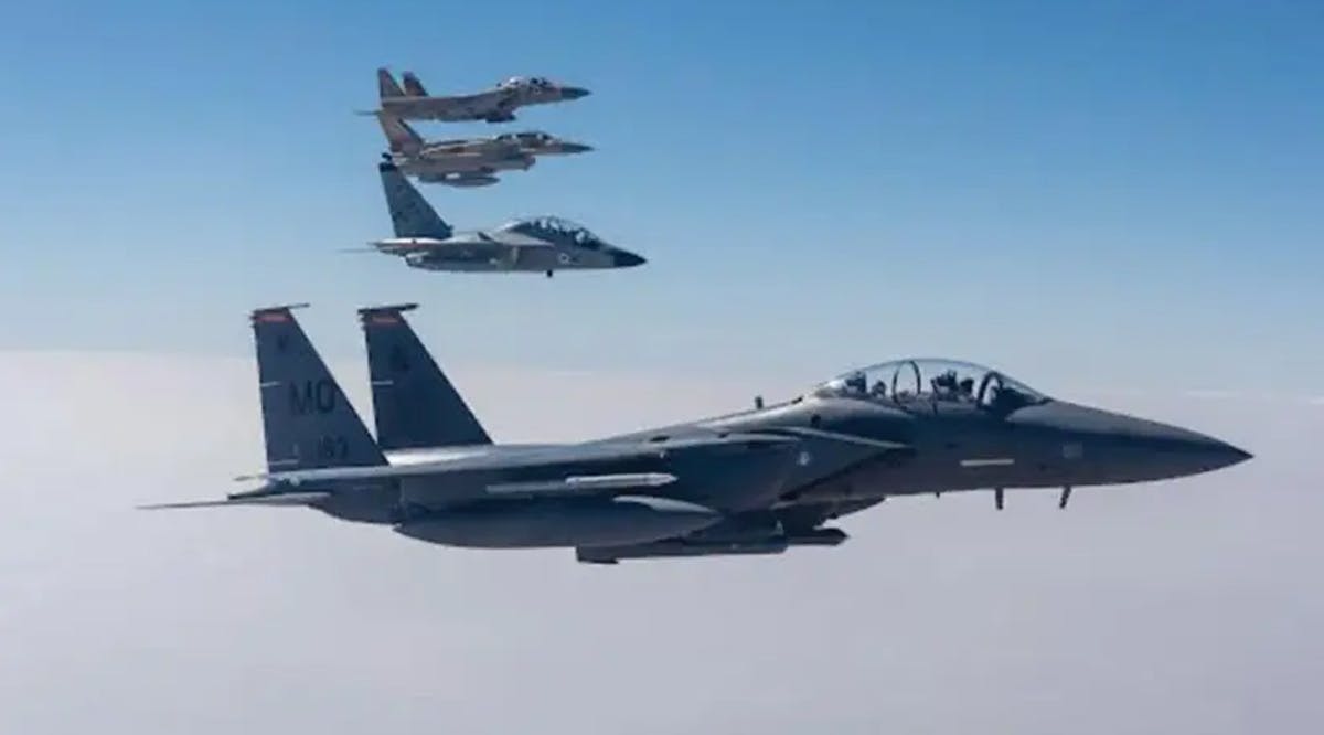 PREPARING FOR a joint mission? US and Israeli fighter jets participate in the Juniper Oak drill over the Negev