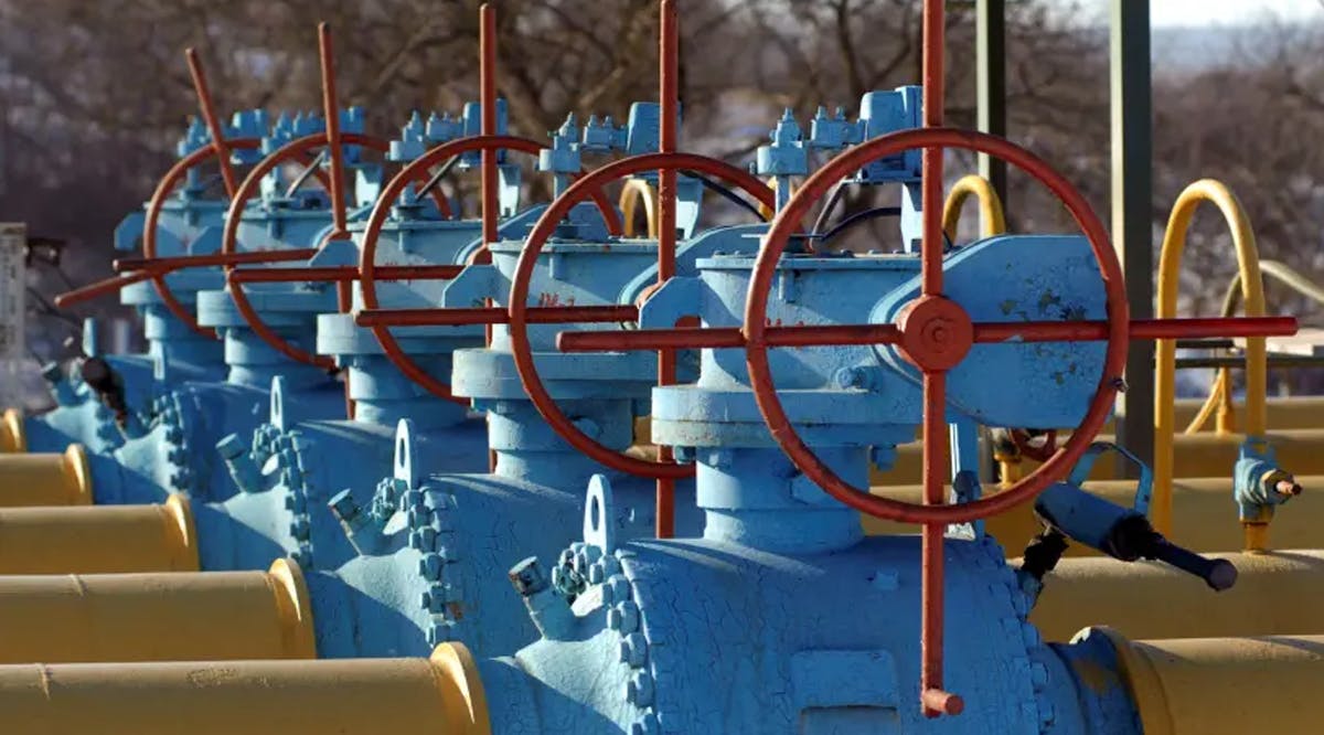 The gas station near the border between Ukraine and Poland in the settlement of Drozdovychi, west of Lviv