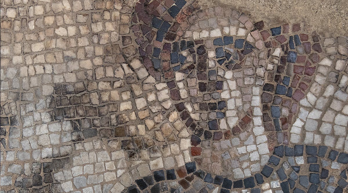 The Israelite commander Barak depicted in the Huqoq synagogue mosaic