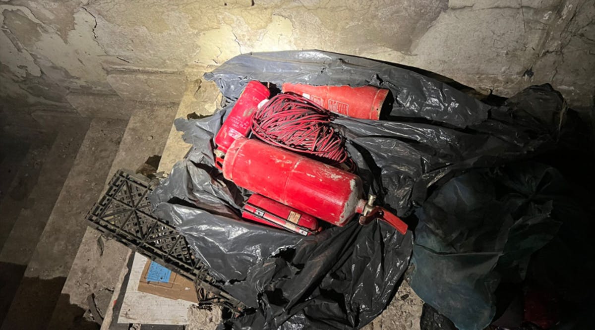 The IDF destroys a lab used by Palestinian terrorists to make explosives