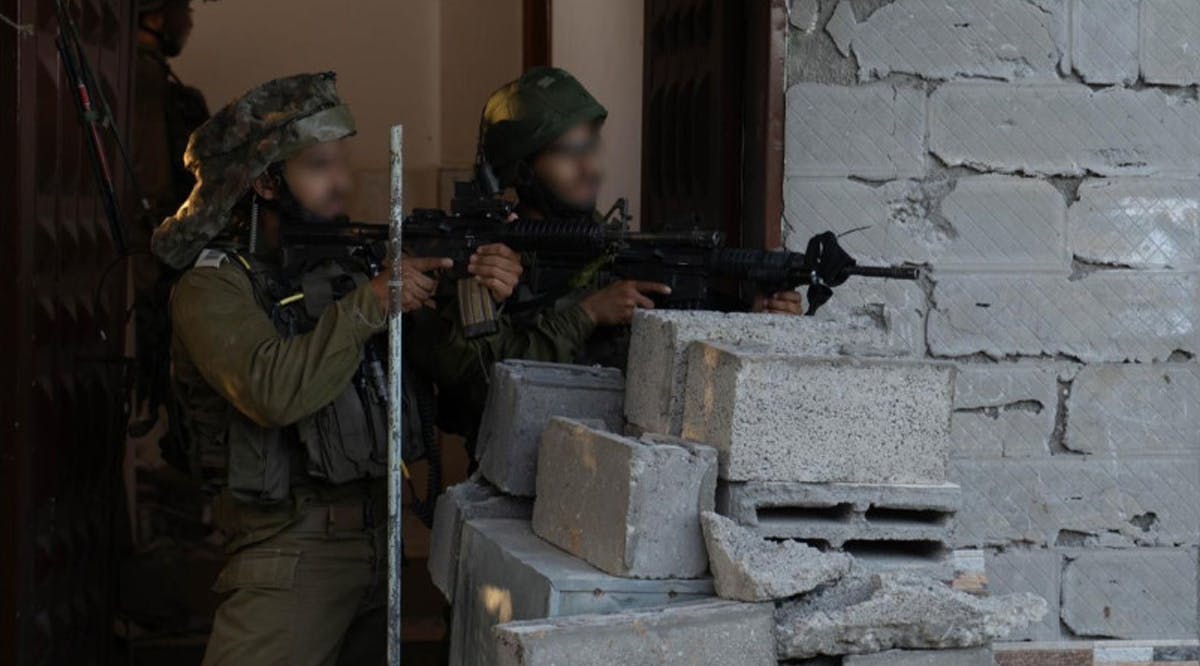 IDF troops operate in Jabalya, in the Gaza Strip