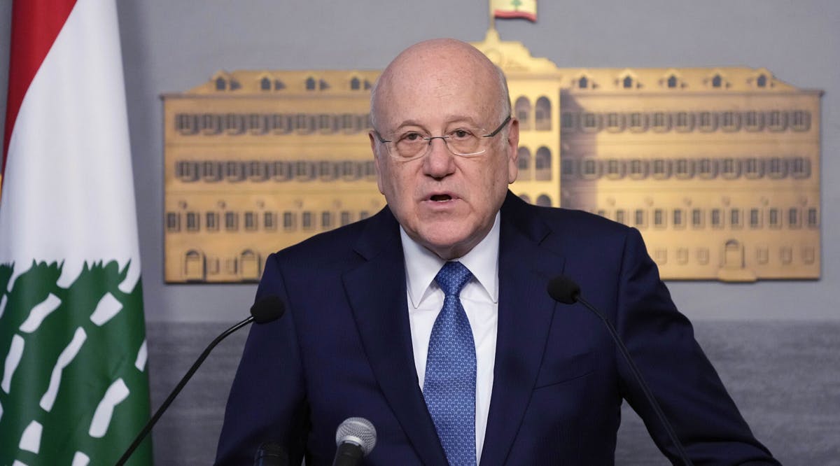 Lebanese caretaker Prime Minister Najib Mikati