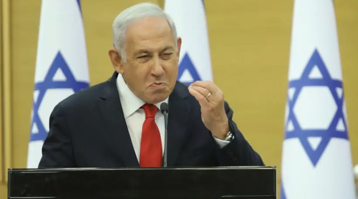 Opposition head Benjamin Netanyahu at the Knesset