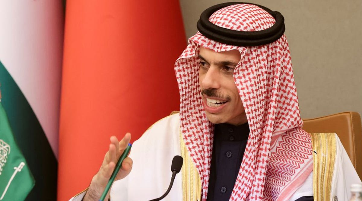 Saudi Minister of Foreign Affairs Prince Faisal bin Farhan Al-Saud