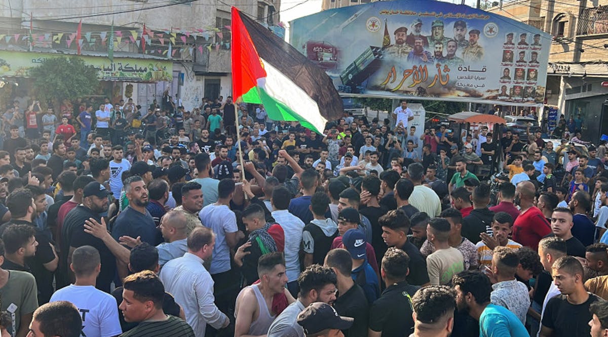 Palestinians protest calling for an end to internal divisions and resolving longstanding power crisis, in Khan Yunis in the southern Gaza Strip