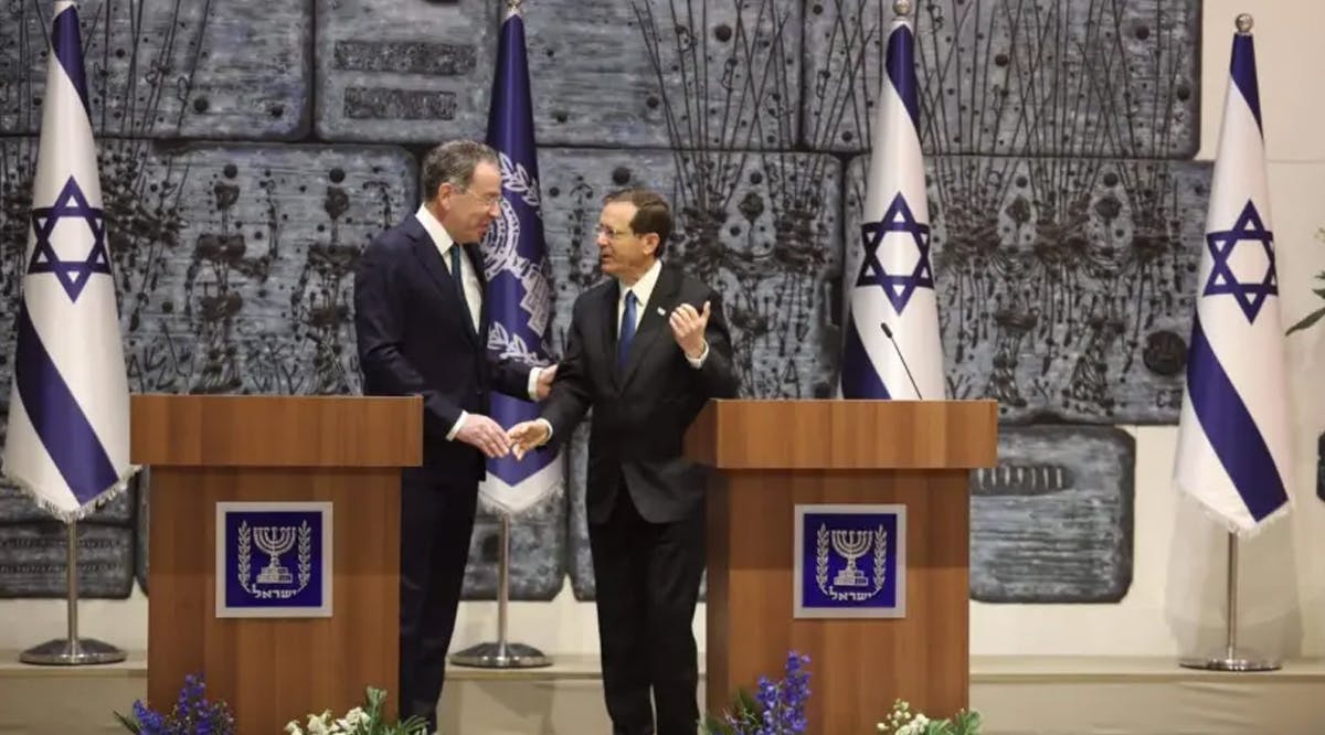 President Isaac Herzog meets with incoming US Ambassador to Israel Thomas Nides