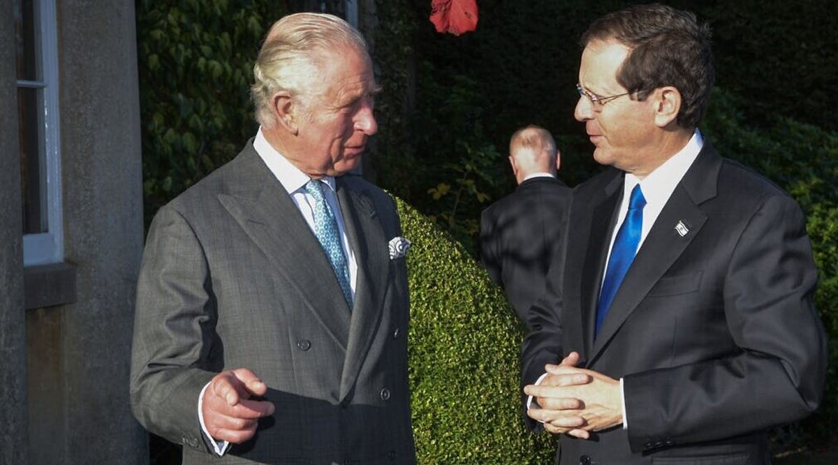 Israel’s president Isaac Herzog has held talks with Prince Charles